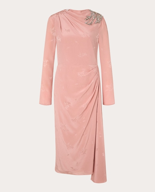 Imagen 0 de Vestido midi de seda