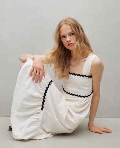 Imagen 0 de Vestido ancho largo