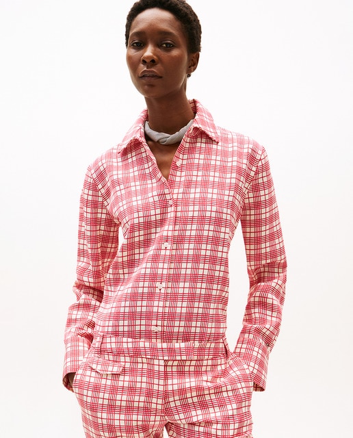 Imagem 0 de TH SS25 RUNWAY Camisa com Estampado aos Quadrados