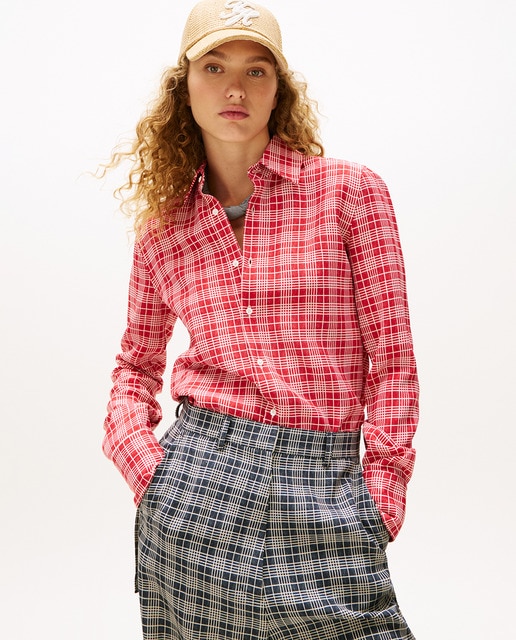Imagem 0 de TH SS25 RUNWAY Camisa com Estampado aos Quadrados