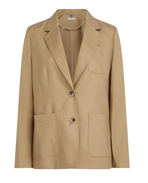 Imagem 0 de Blazer de Linho com Bolsos