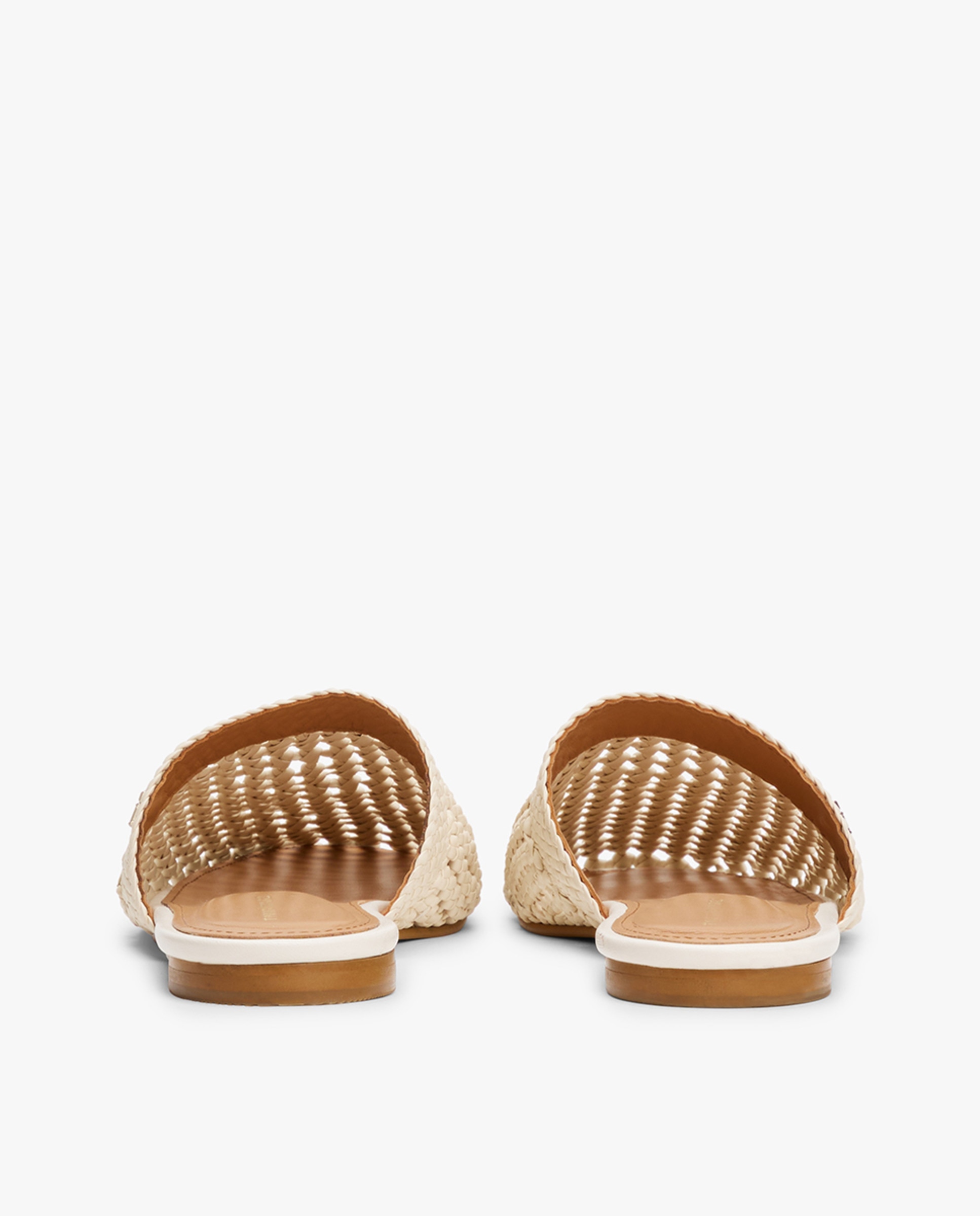 Sapatos Tipo Mules Bege-4