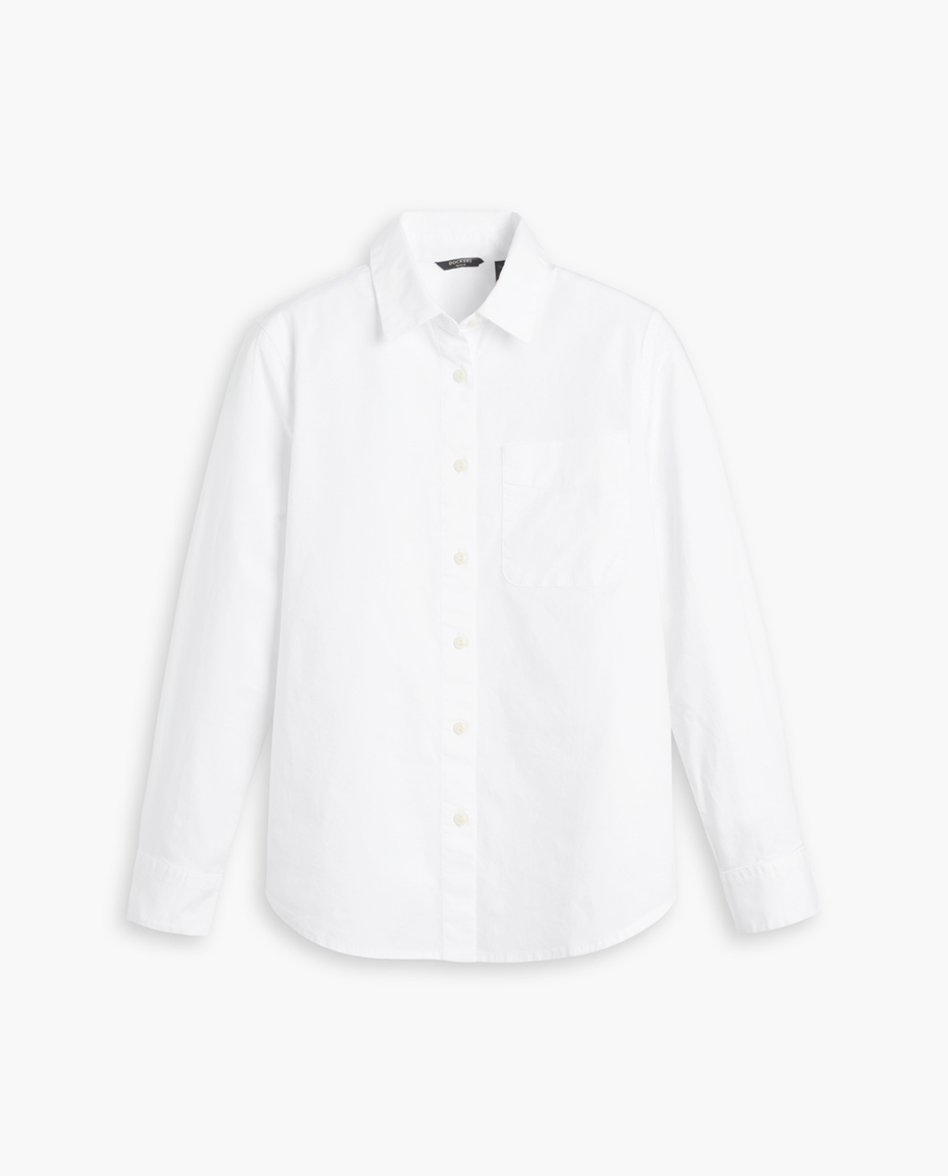 Camisa Oxford com Bolso Branco-3