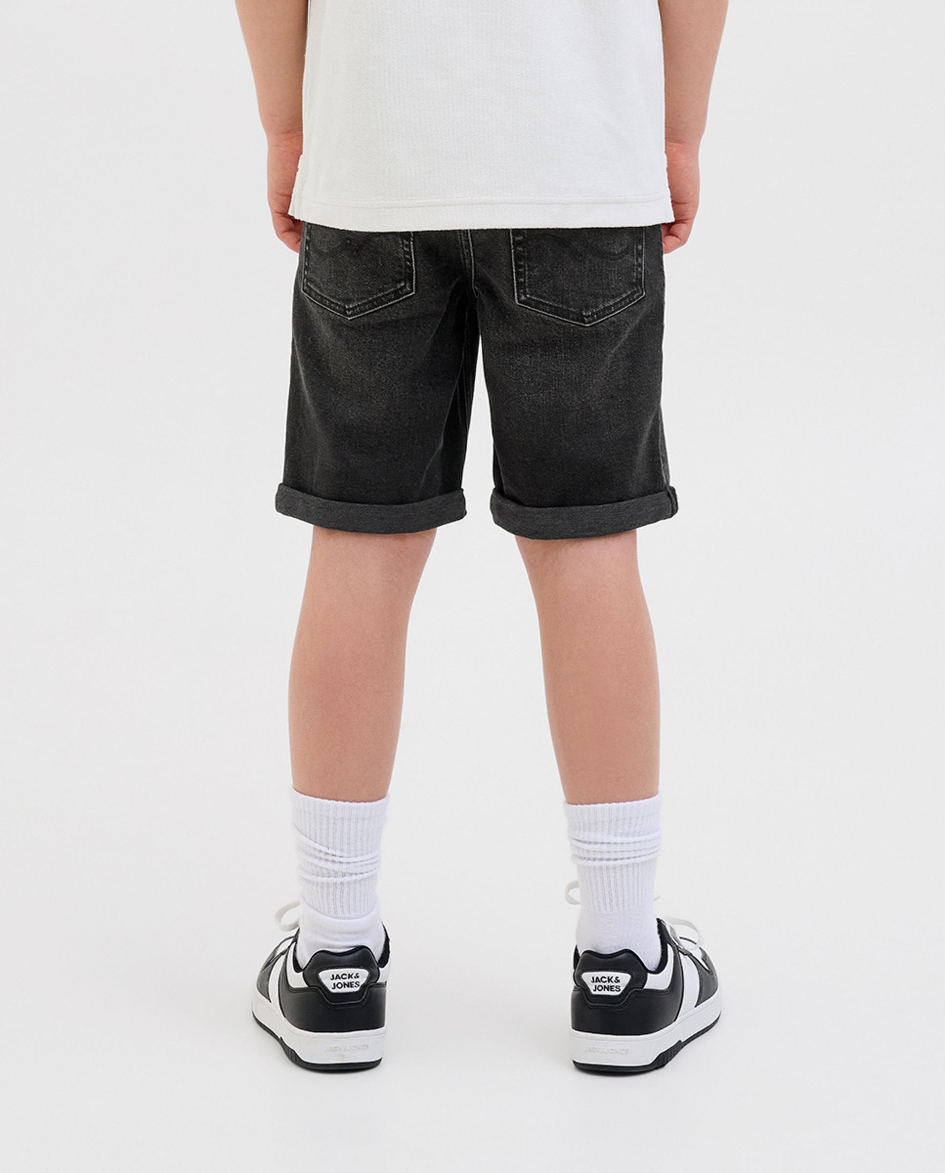 Bermudas de Ganga Regular Fit Preto-3