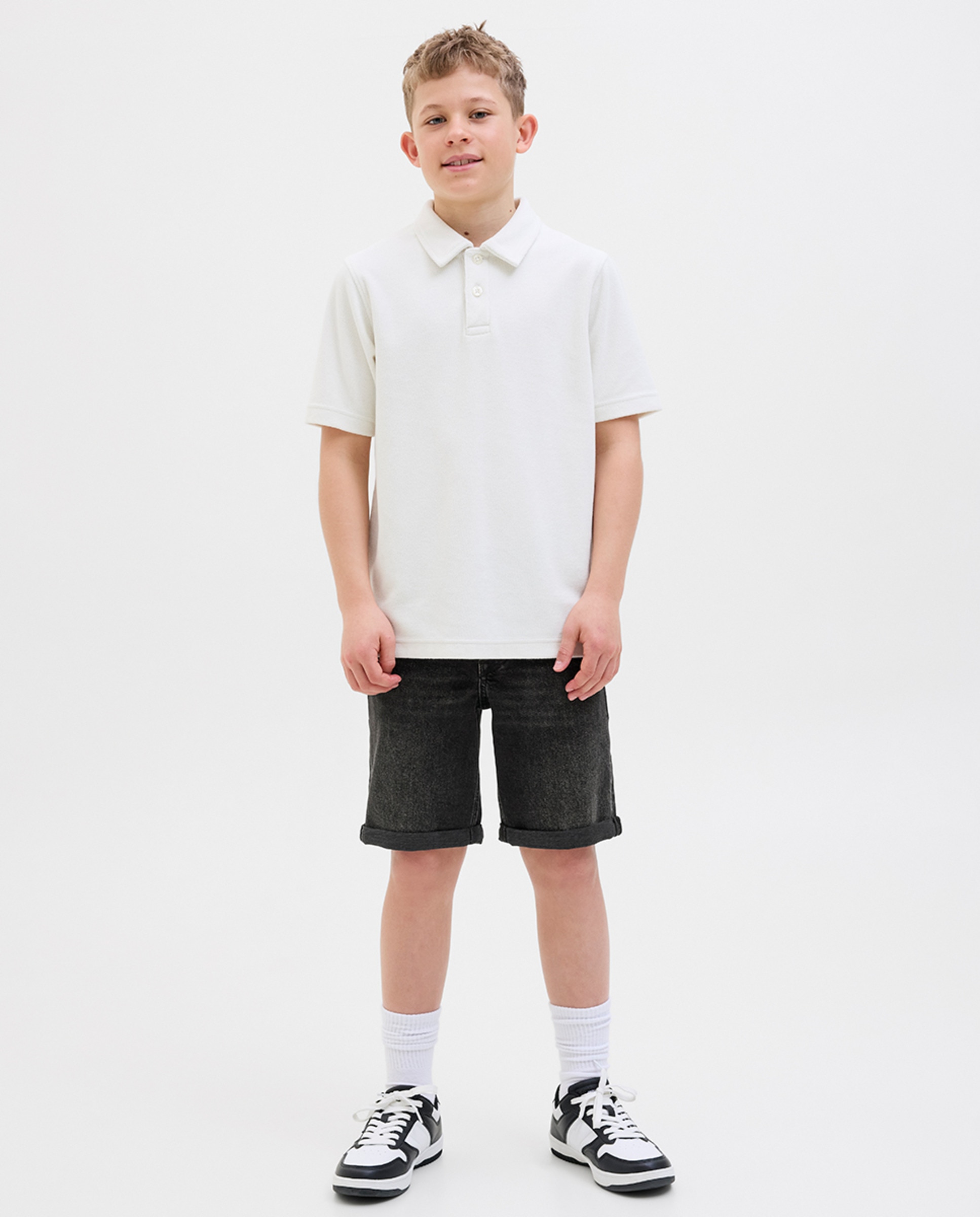 Bermudas de Ganga Regular Fit Preto-1