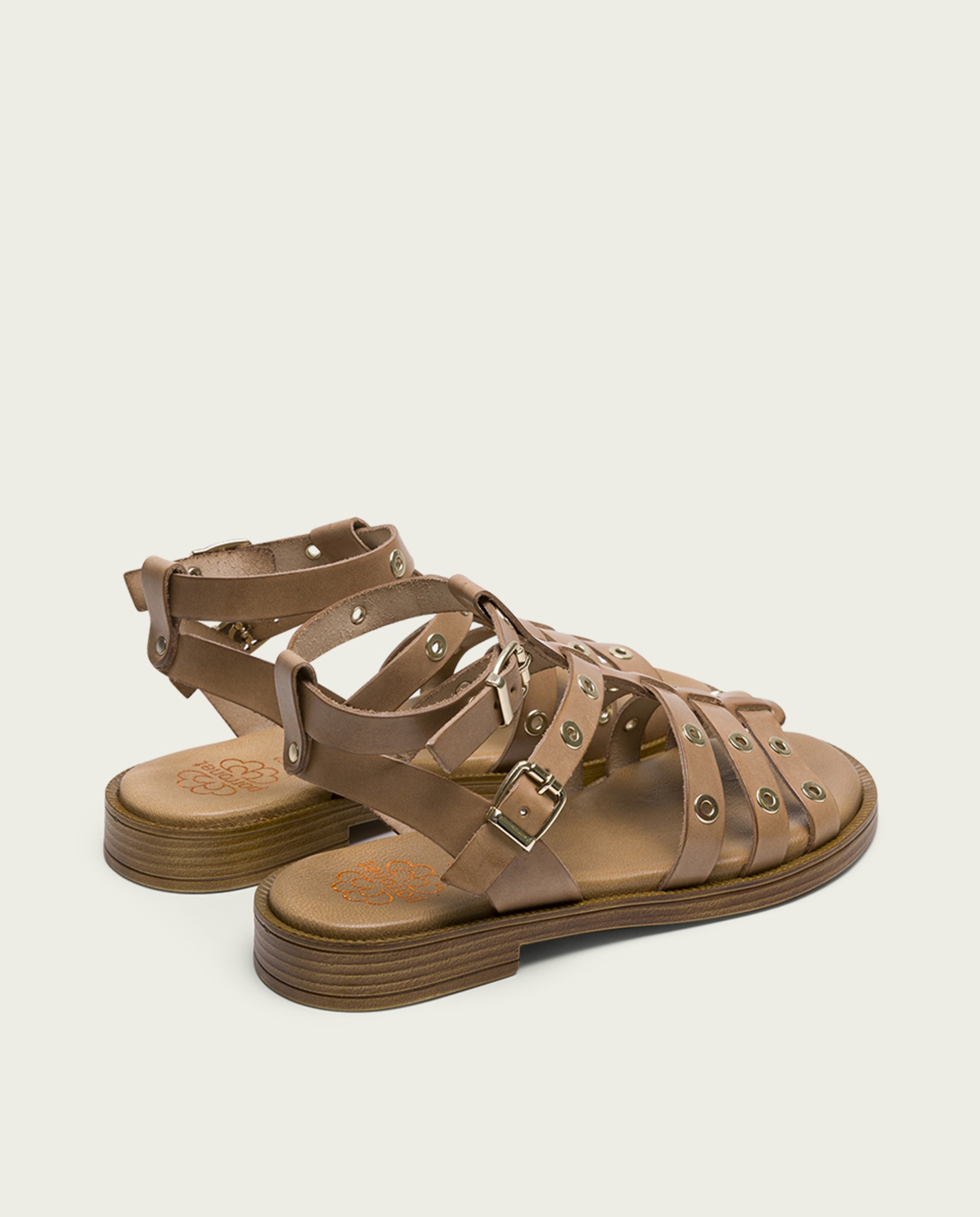 Mala Claudia em Pele - Taupe Natural-3