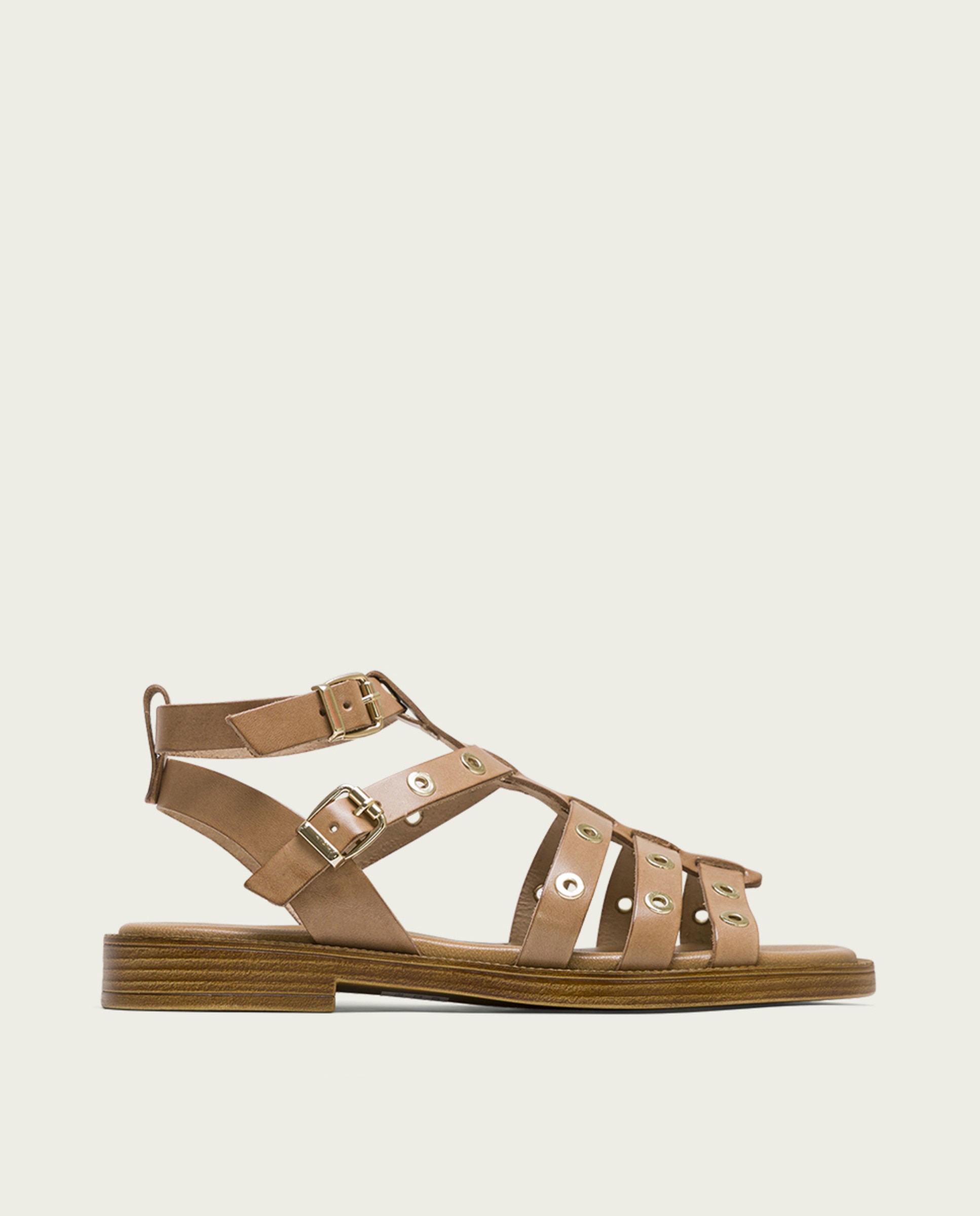 Mala Claudia em Pele - Taupe Natural-1