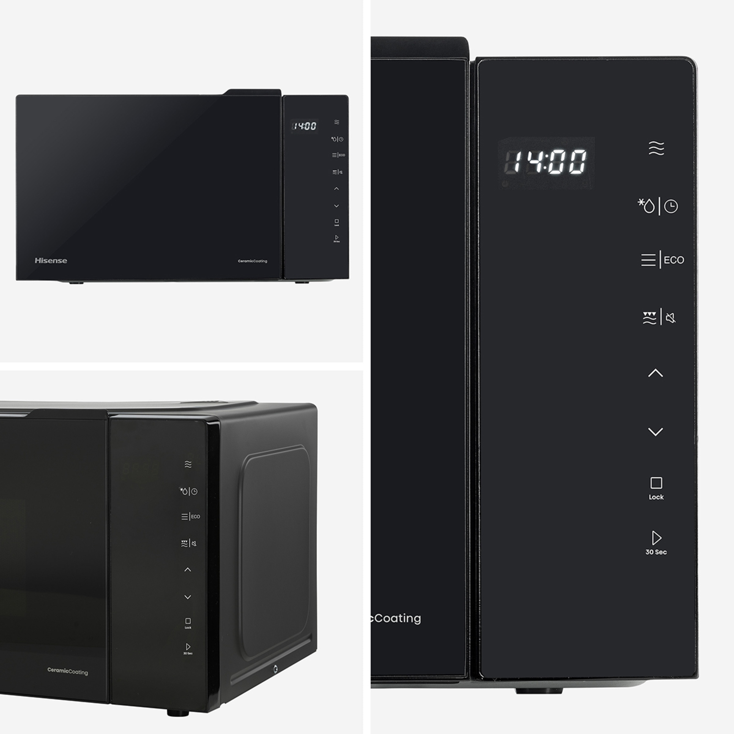 Microondas Hisense 23 litros y grill - H23MOBS5HG4 Negro-12