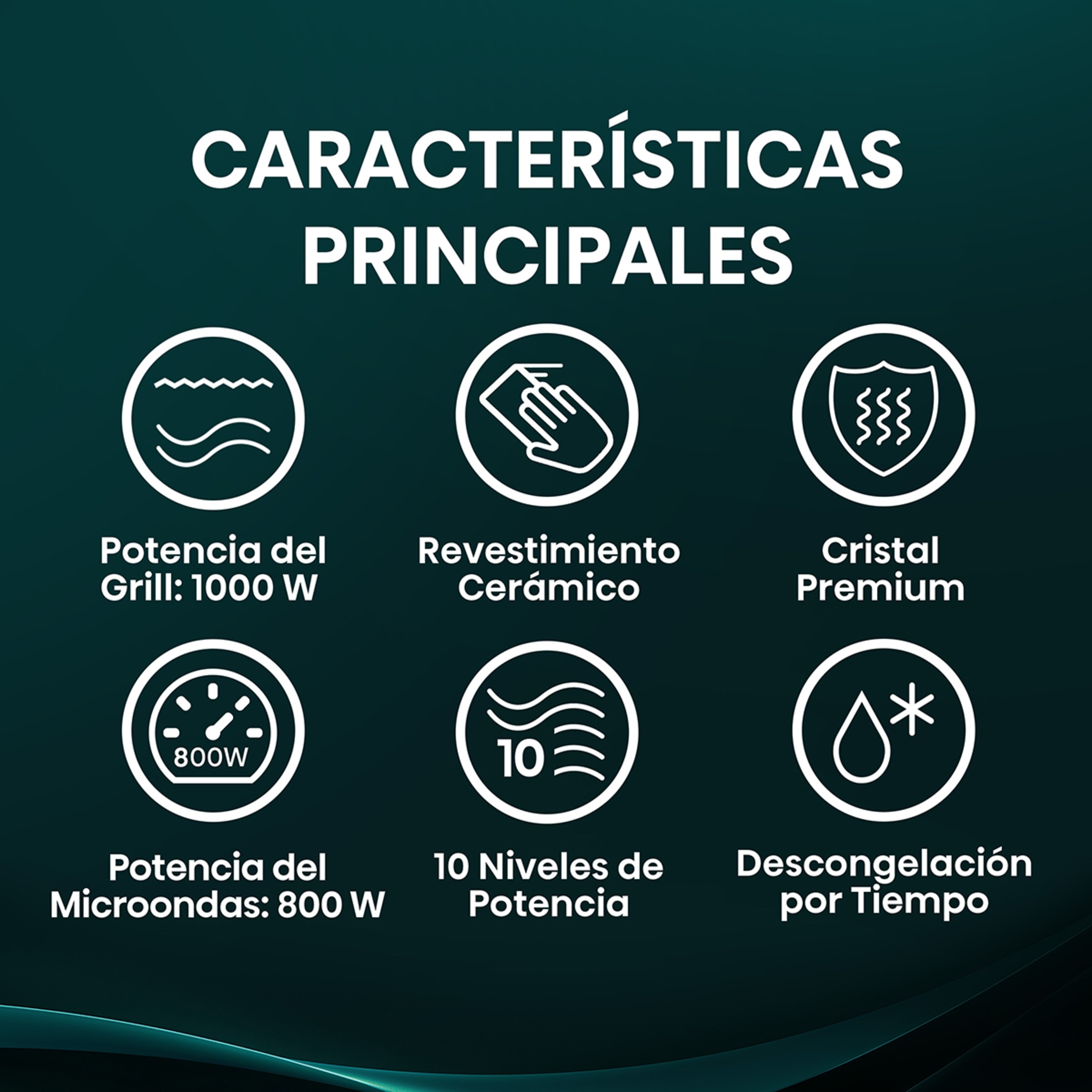 Microondas Hisense 23 litros y grill - H23MOBS5HG4 Negro-3