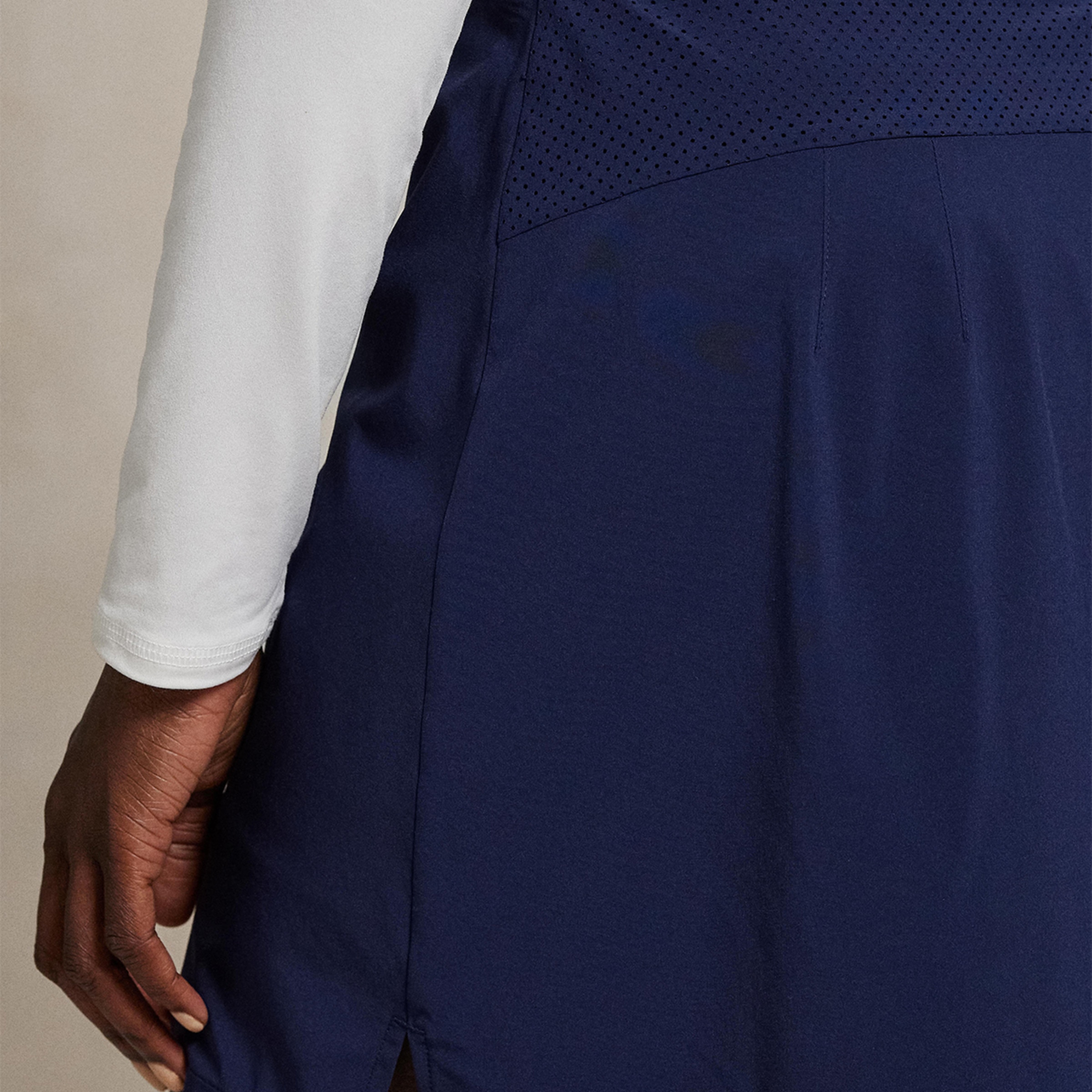 Saia-Calça Desportiva Elástica de Mulher Azul-marinho-3