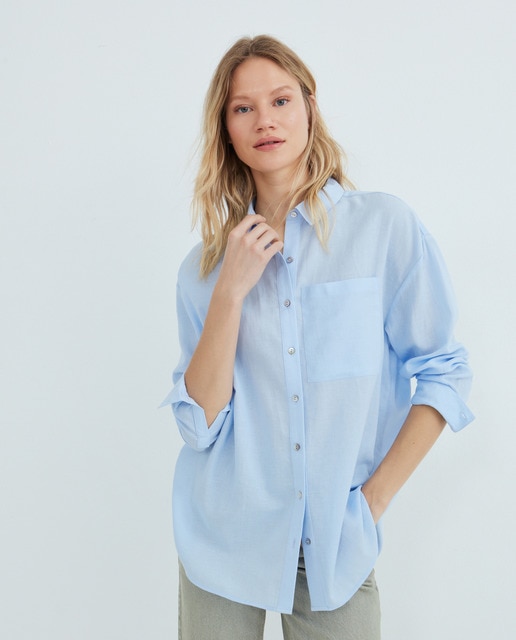 Imagen 0 de Camisa de mujer de algodón