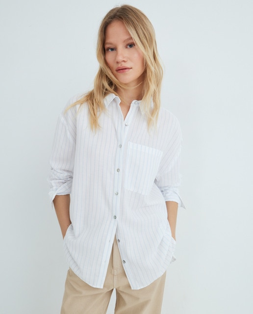 Imagen 0 de Camisa de mujer de rayas