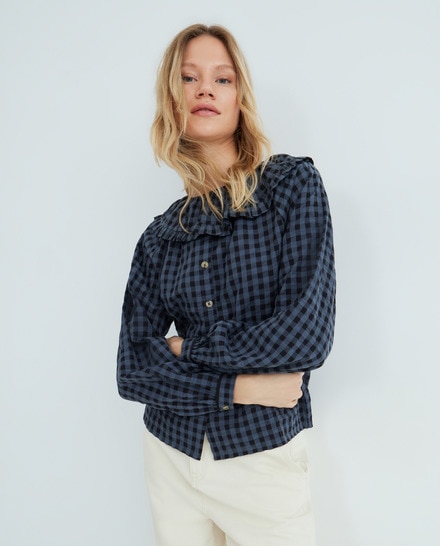 Blusa de mujer con cuello de volantes · Unit · El Corte Inglés