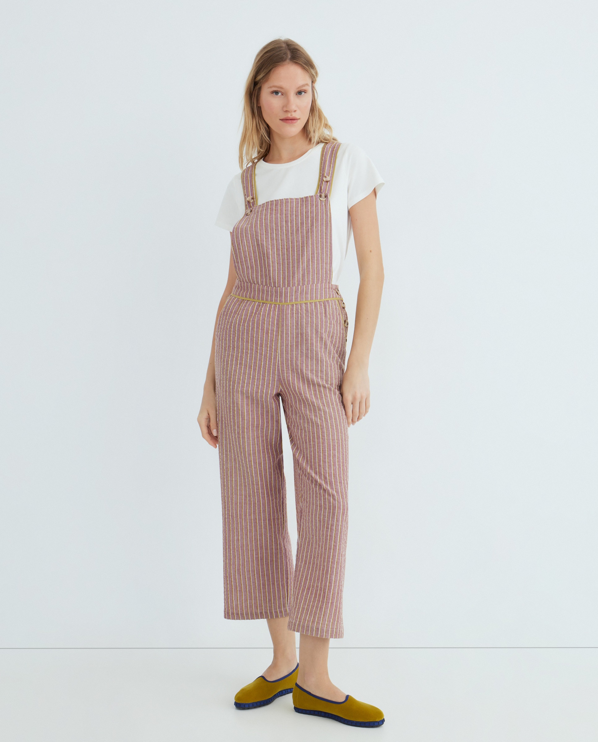 Peto de mujer oversize cuello pico 290 Burdeos-1