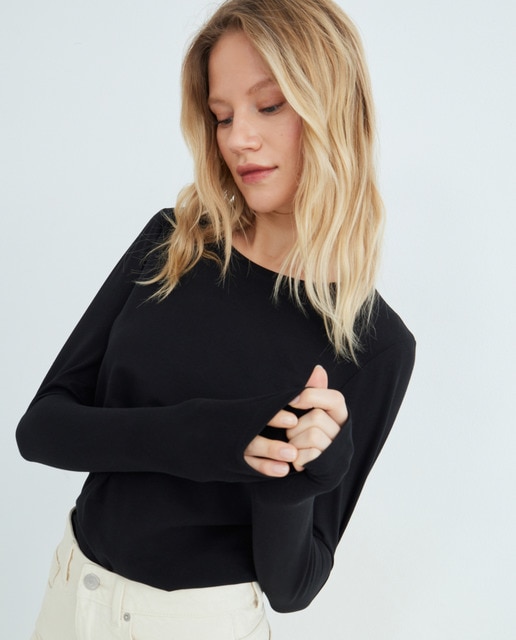 Imagen 0 de Camiseta mujer básica cuello redondo
