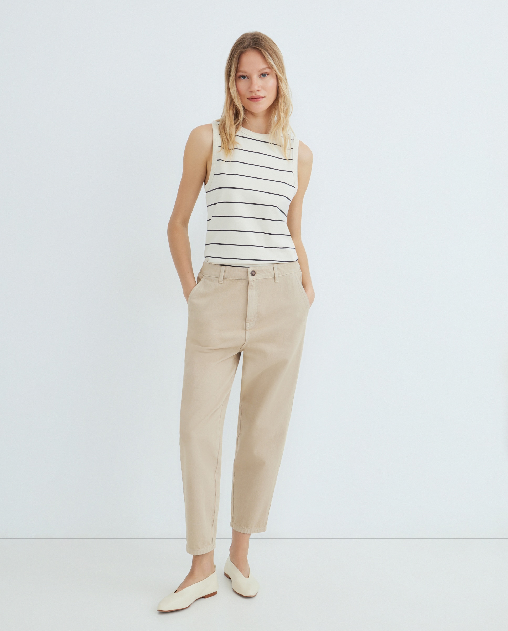 Top mujer rayas Azul-2