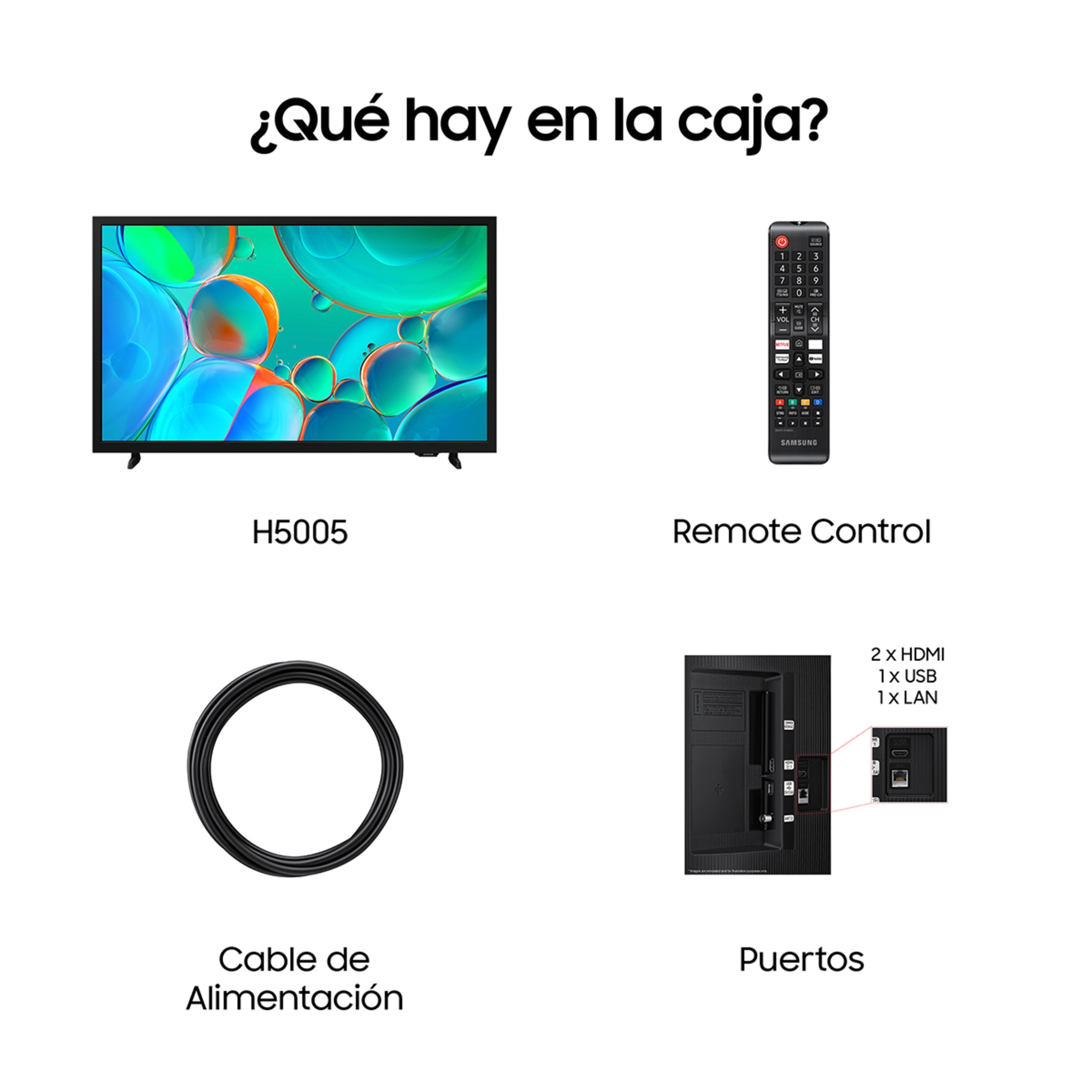 TV LED 80cm (32") Samsung TU32H5005FKXXC HD Smart TV Plata-7