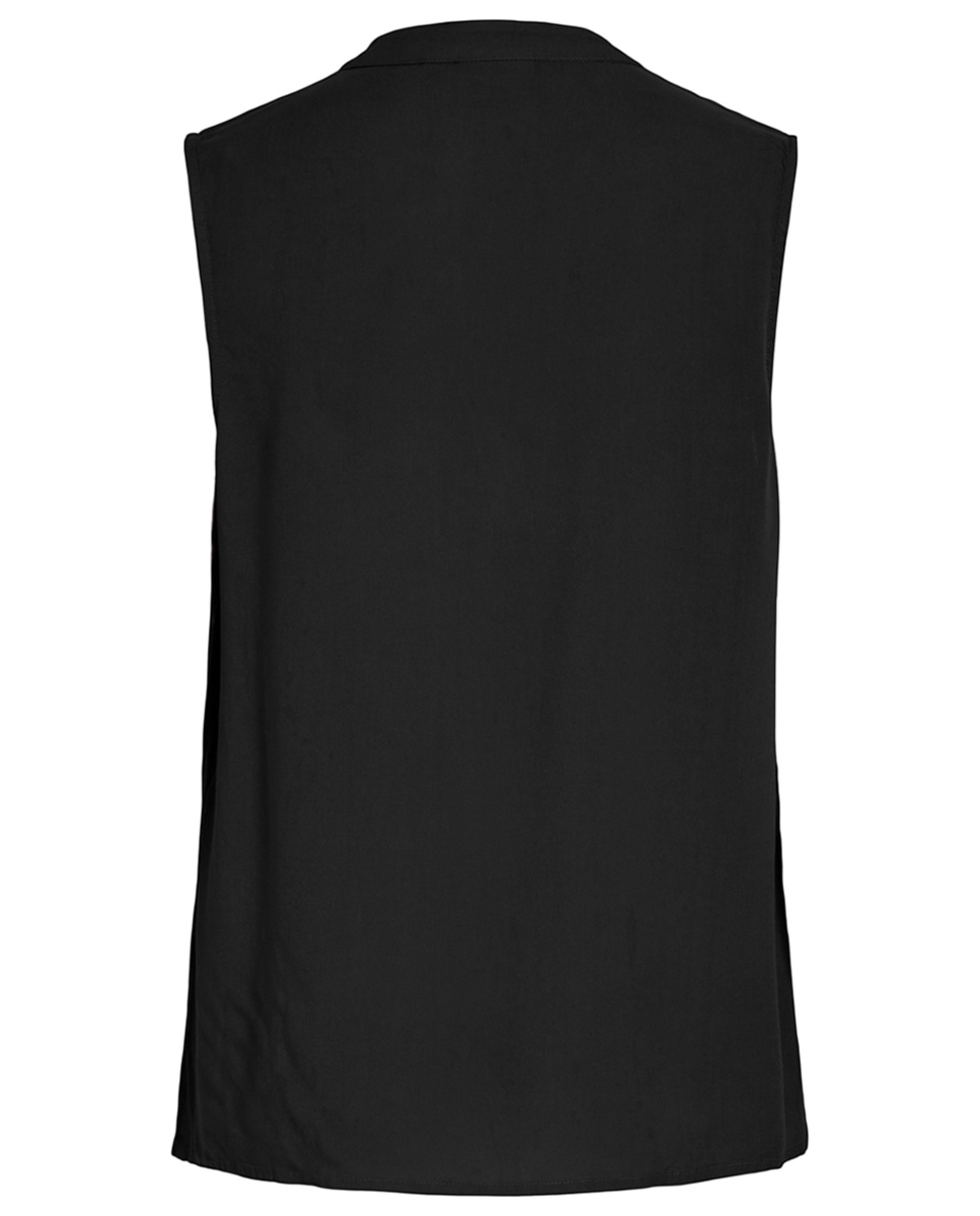 Top com Decote em Bico Preto-7