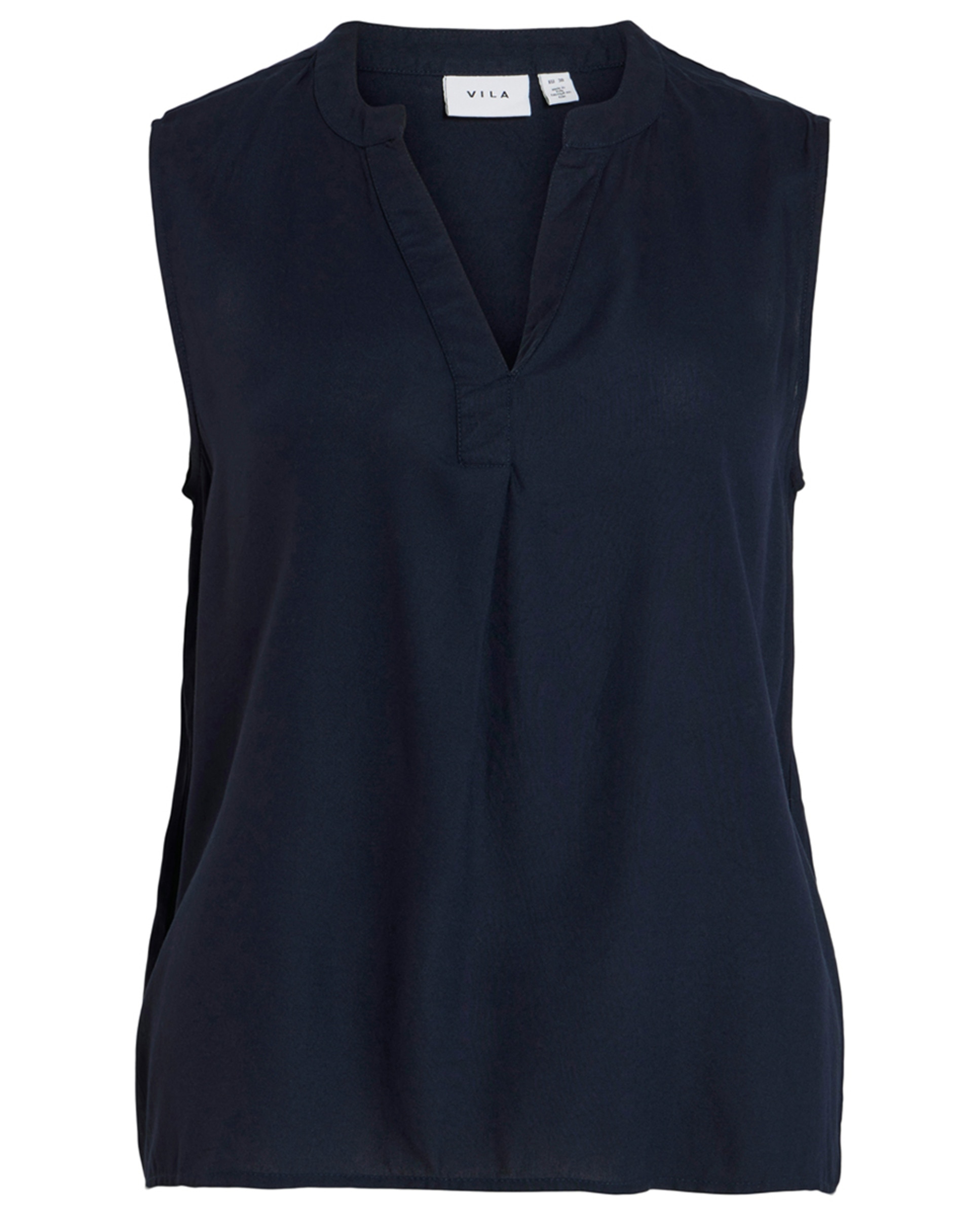 Top com Decote em Bico Azul-marinho-5