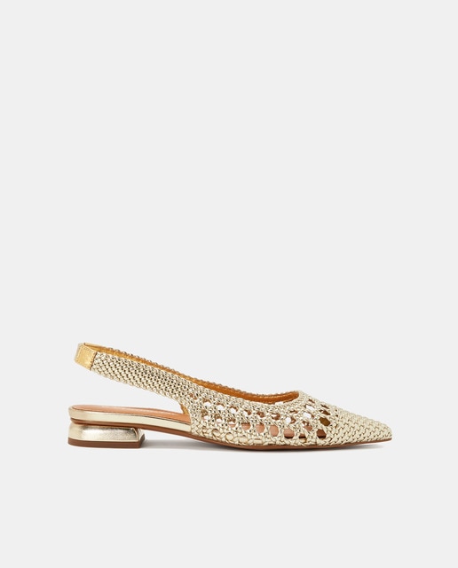 Imagem 0 de Sapatos Rasos Tipo Mules Entrançados