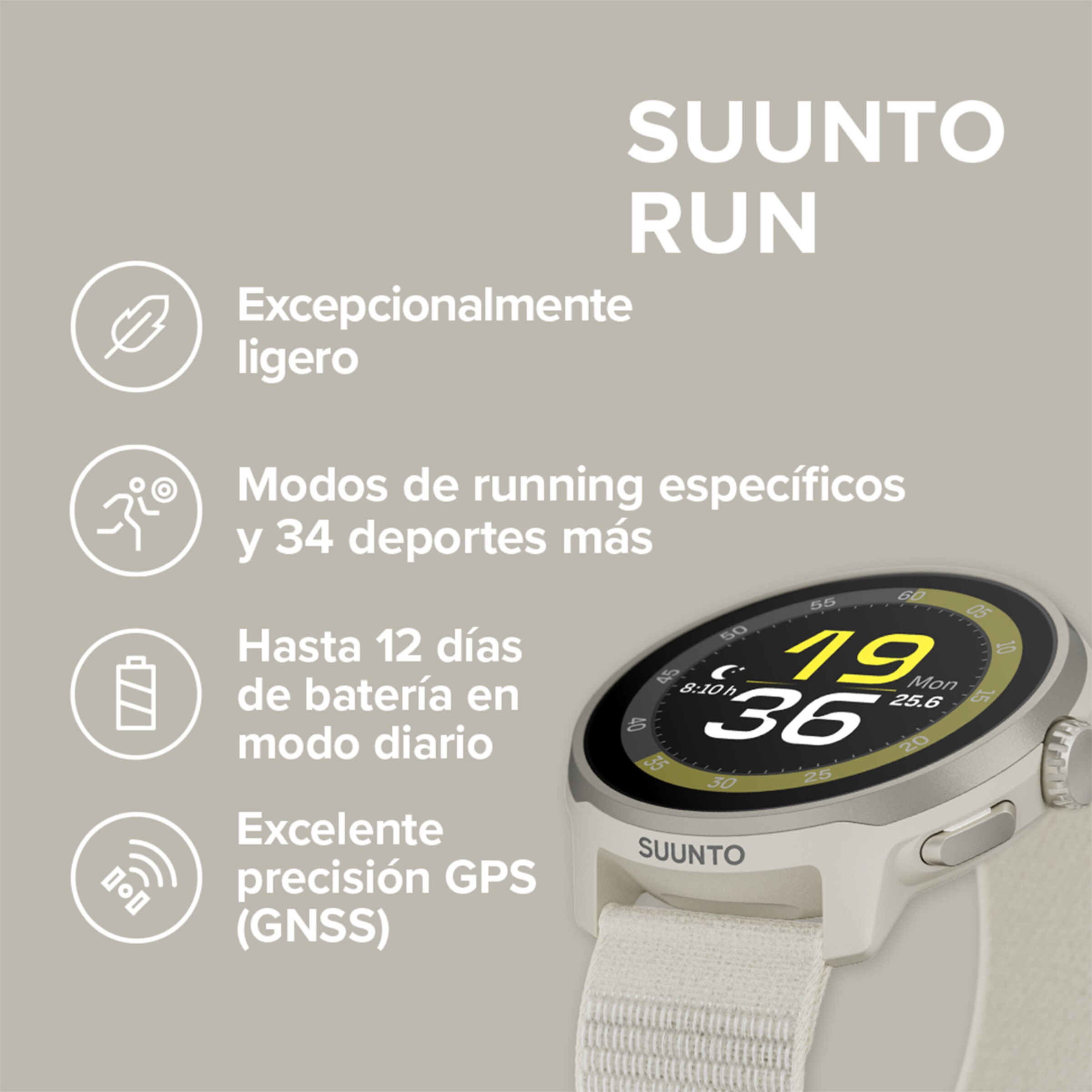 Relógio Desportivo Run Frost Gray Cinzento-2