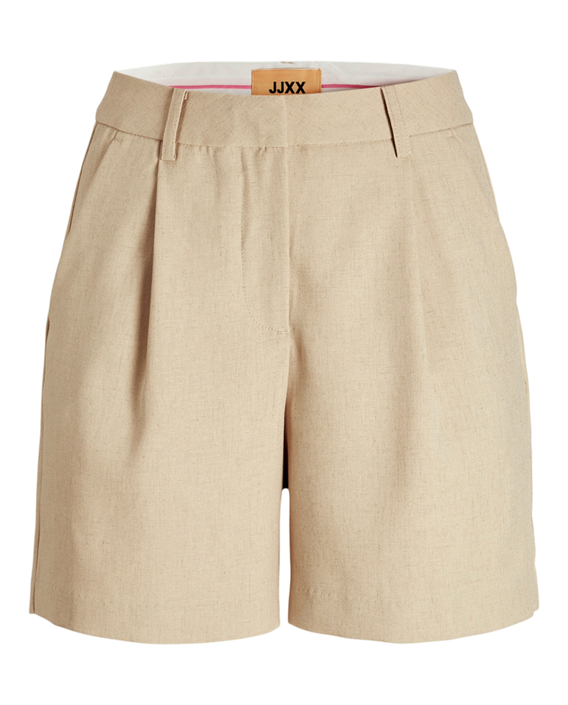 Calções de Ganga Loose Fit Bege-5