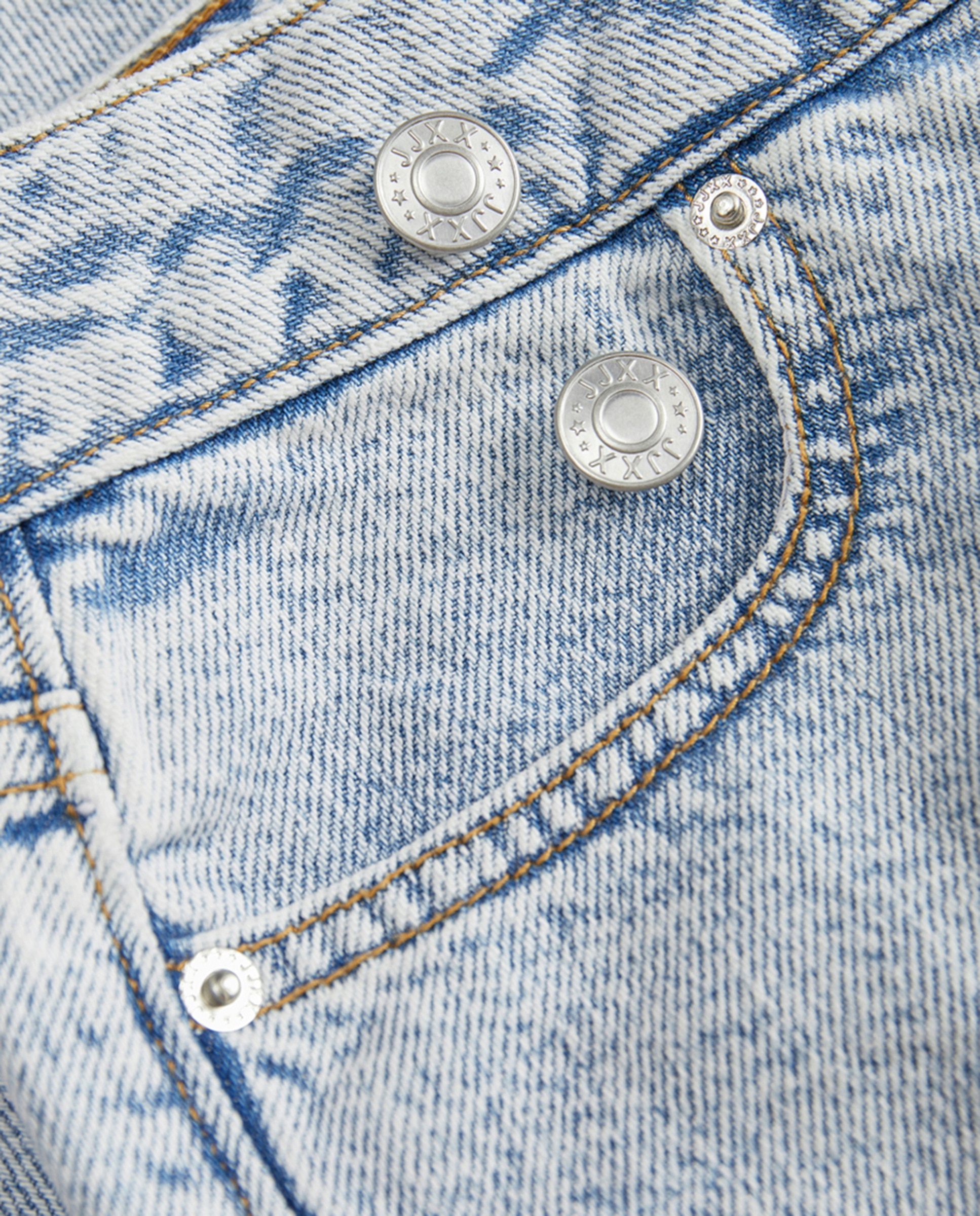 Calções de Ganga Loose Fit Azul-claro-7
