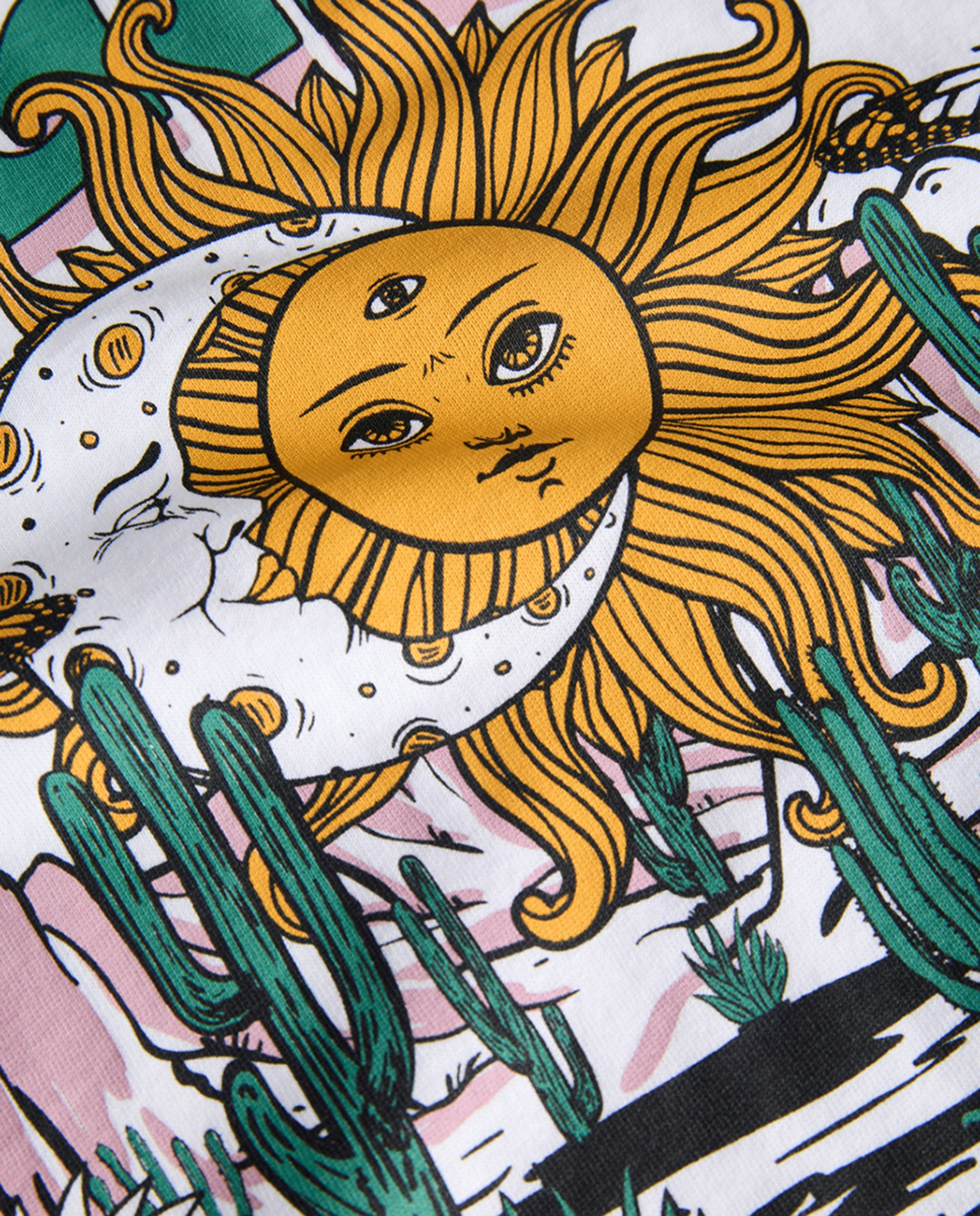 T-shirt Estampada Oversize Branco-7