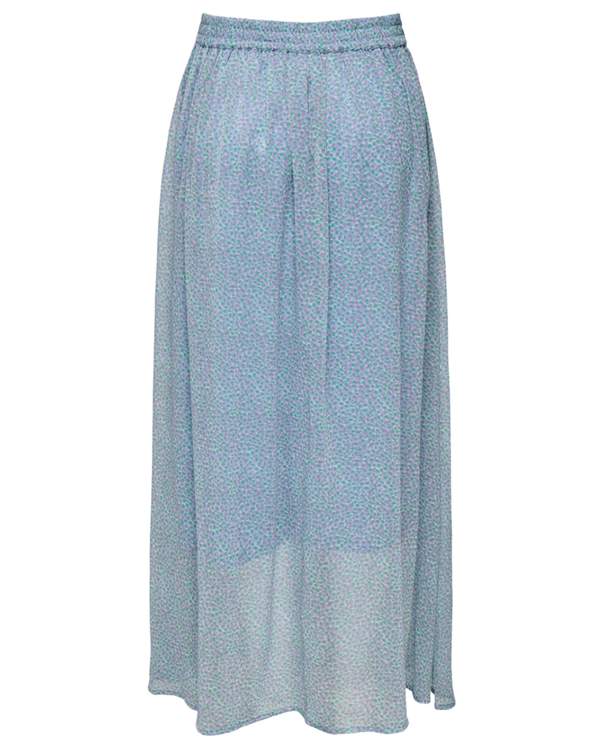 Saia comprida estampada Azul-claro-6
