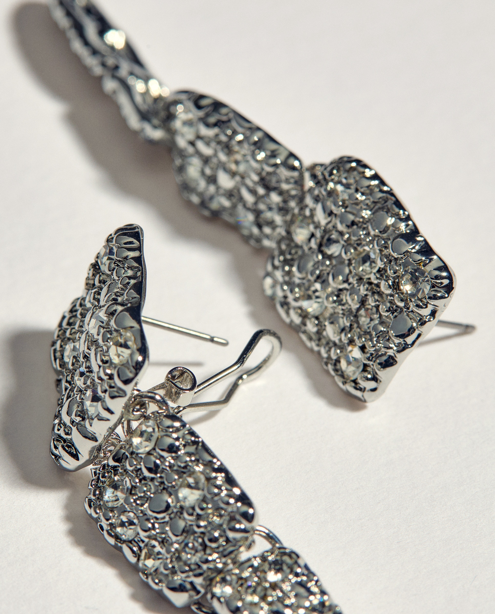 Pendientes cascada Plata-2