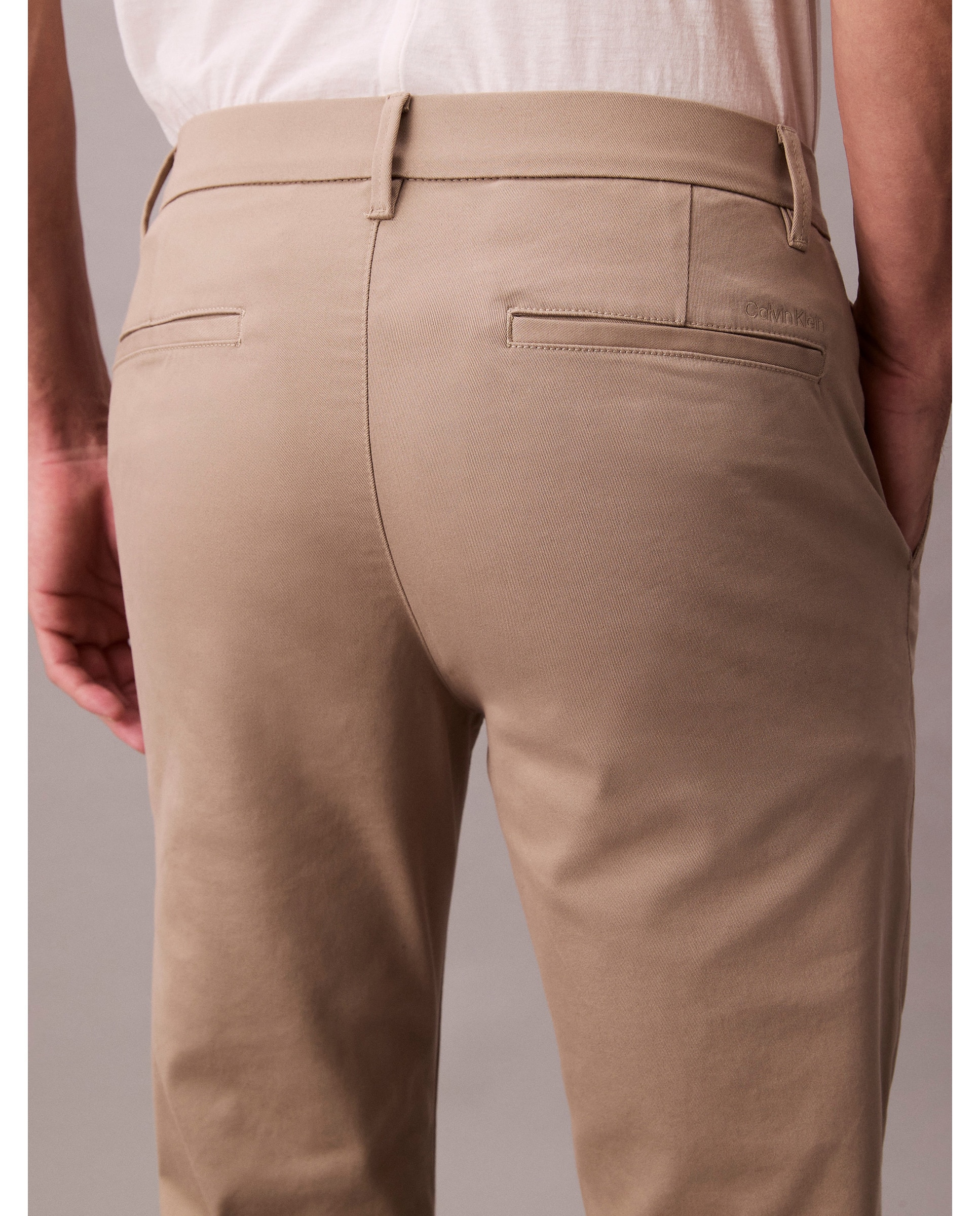 Calças Chino Slim Fit Bege-5