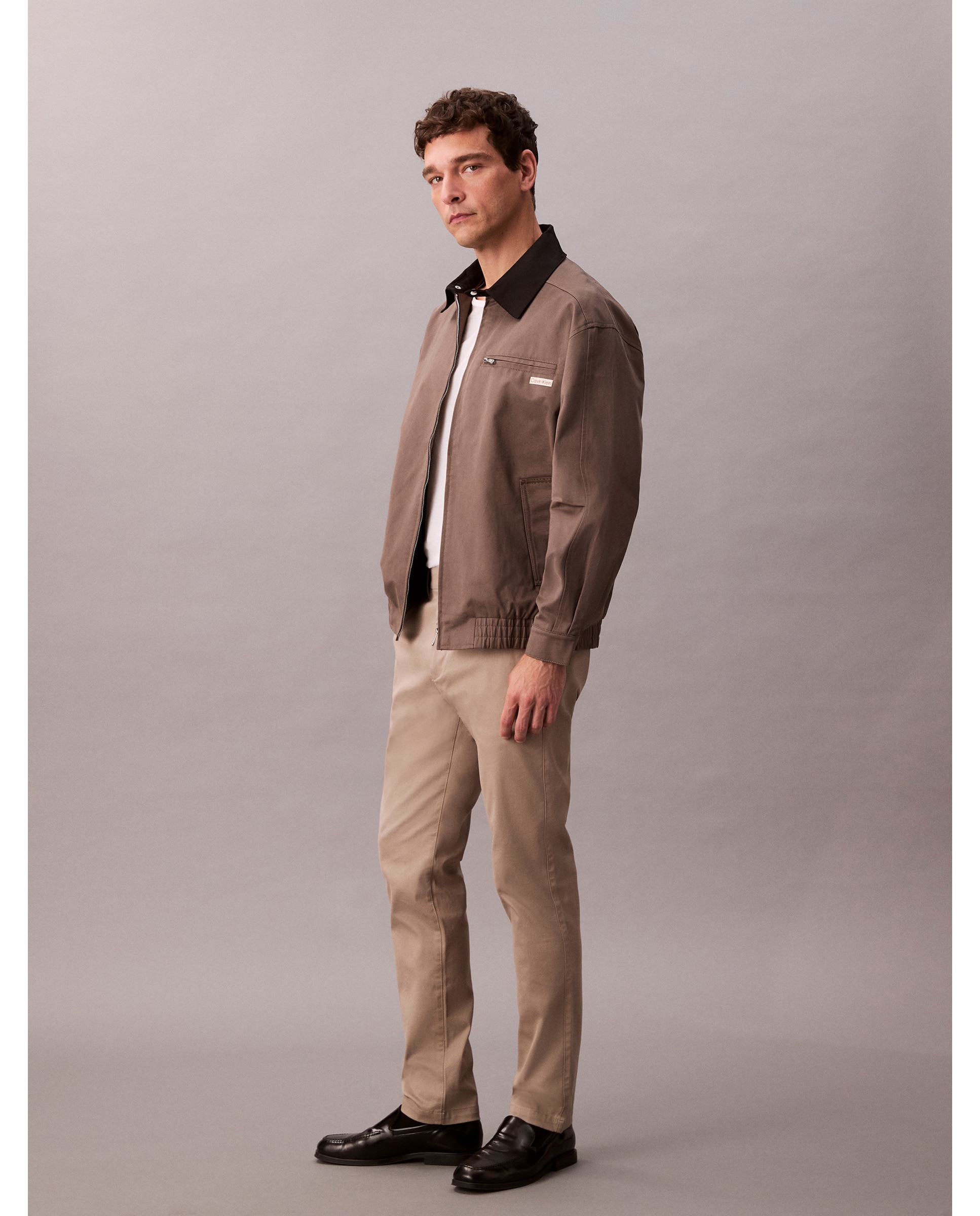 Calças Chino Slim Fit Bege-3