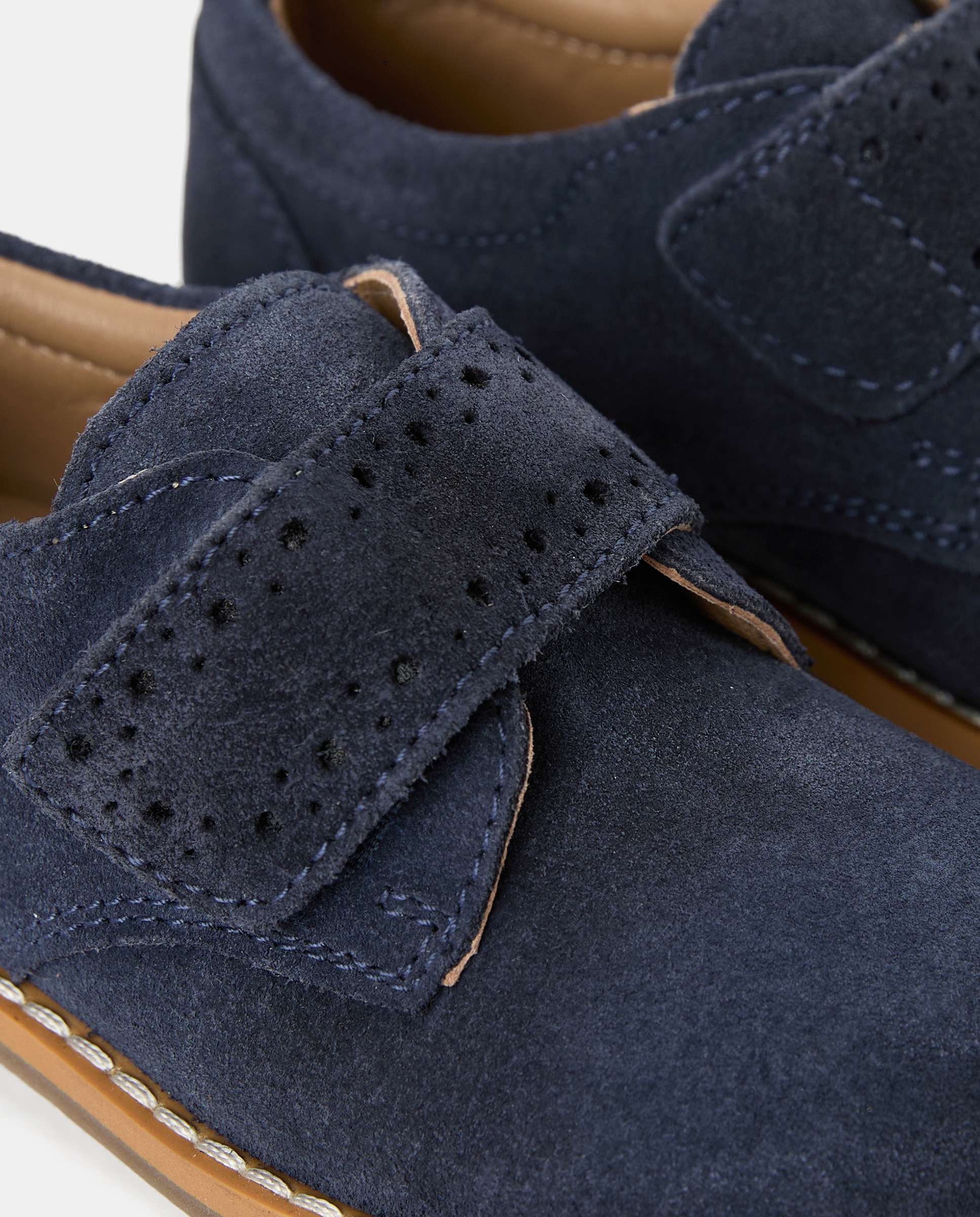 Bluchers de Bebé em Croute com Fecho de Velcro Azul-marinho-5