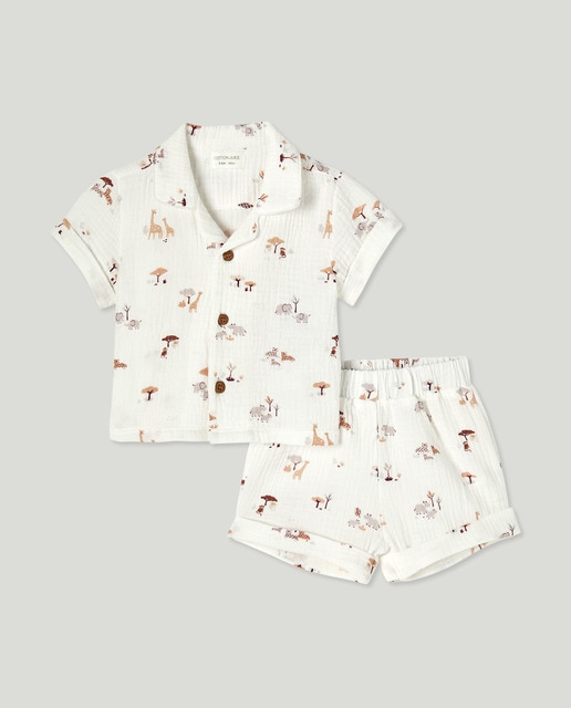 Imagem 0 de Pijama Curto Abotoado de Bebé em Chiffon