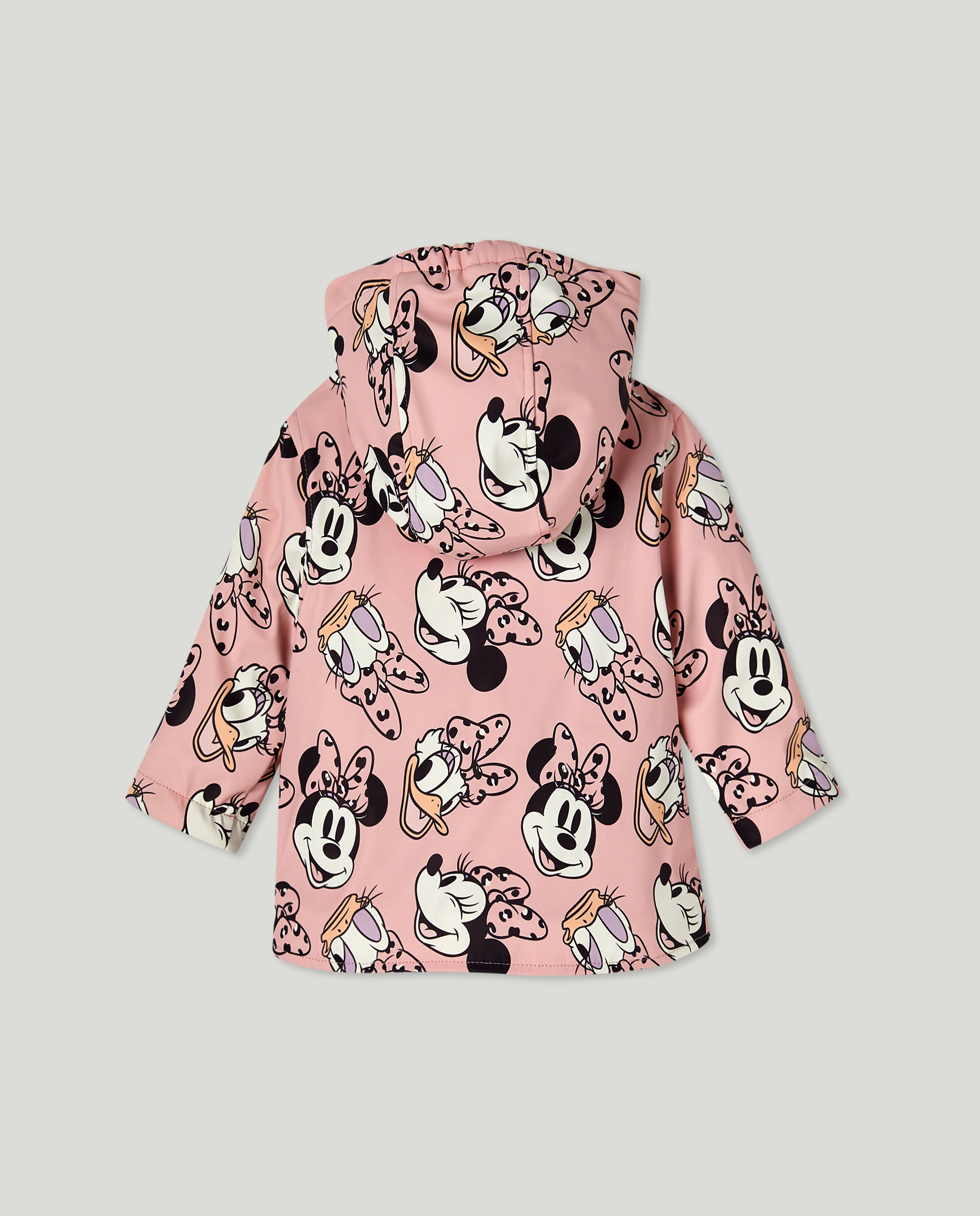 Impermeável Engomado de Bebé com Estampado Minnie e Daisy Rosa-2