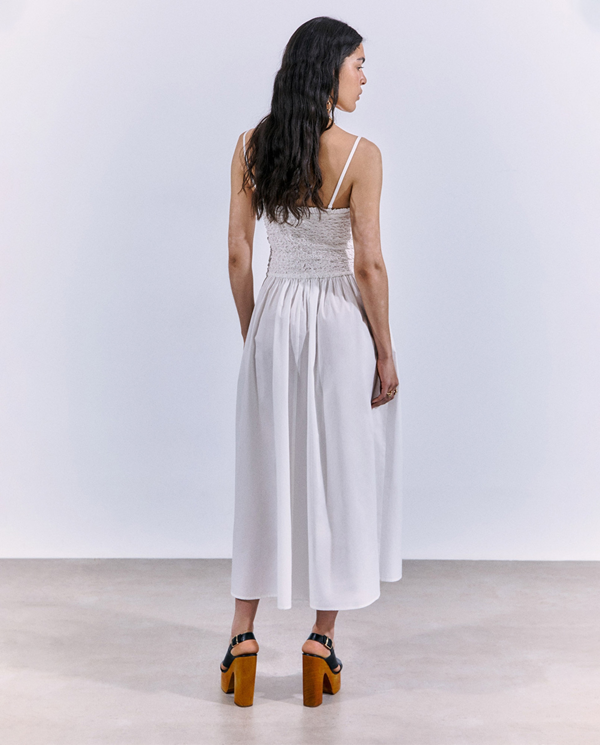 Vestido com alças Branco-2