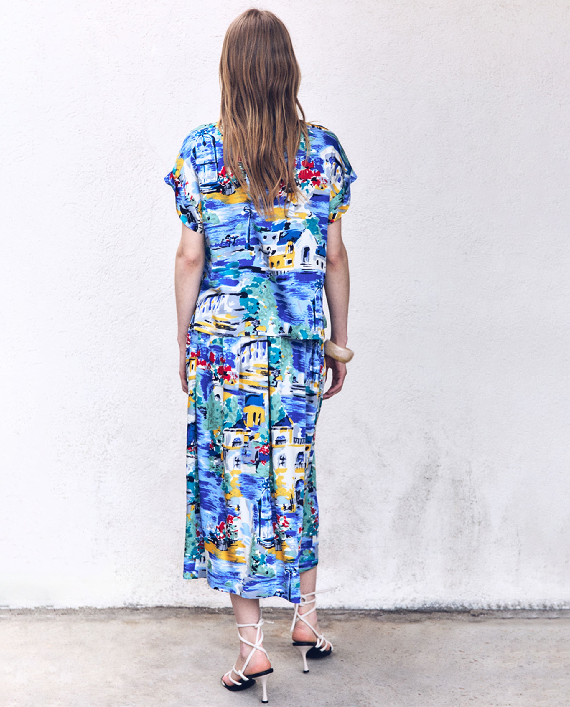 Saia estampada Multicolor-3