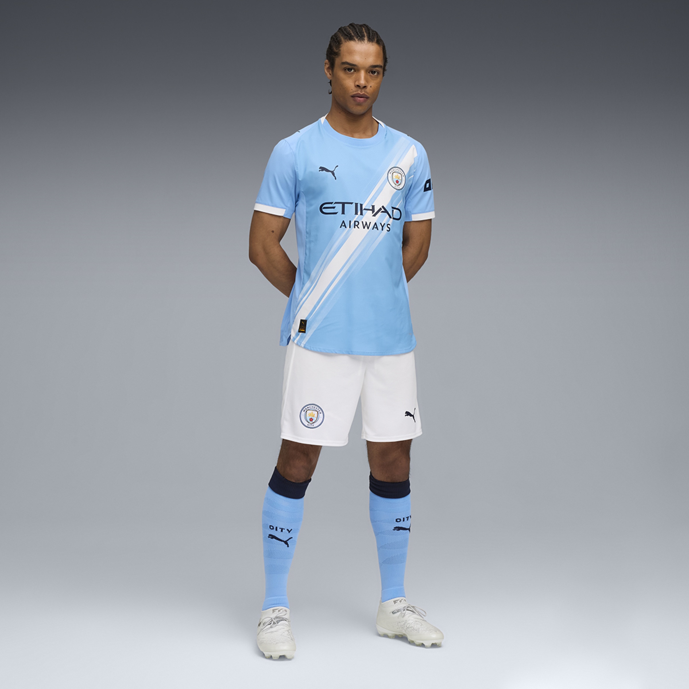 Calções de Homem MCFC Shorts Réplica Branco-5