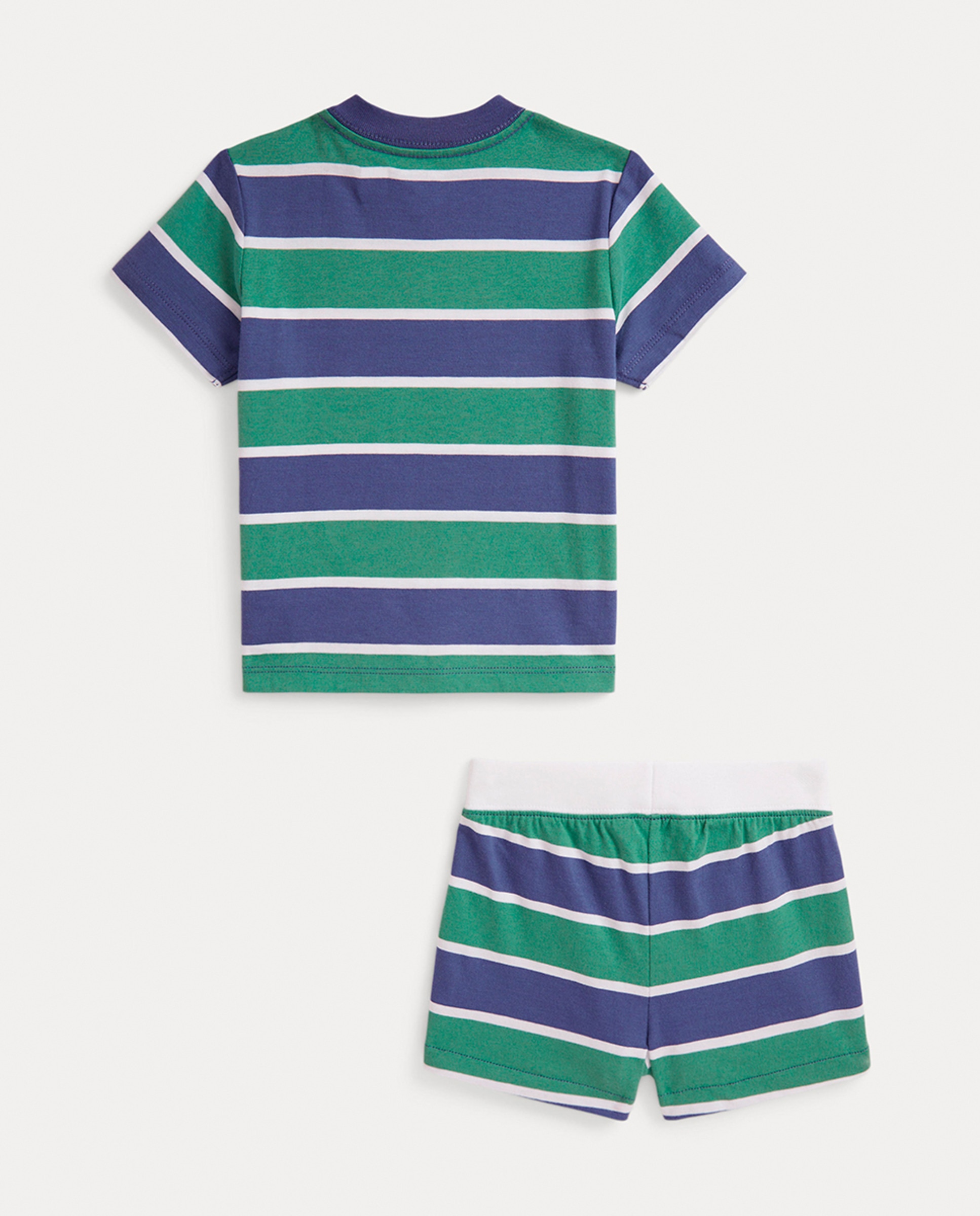 Conjunto de Algodão de Bebé com T-shirt e Calções Multicolor-2