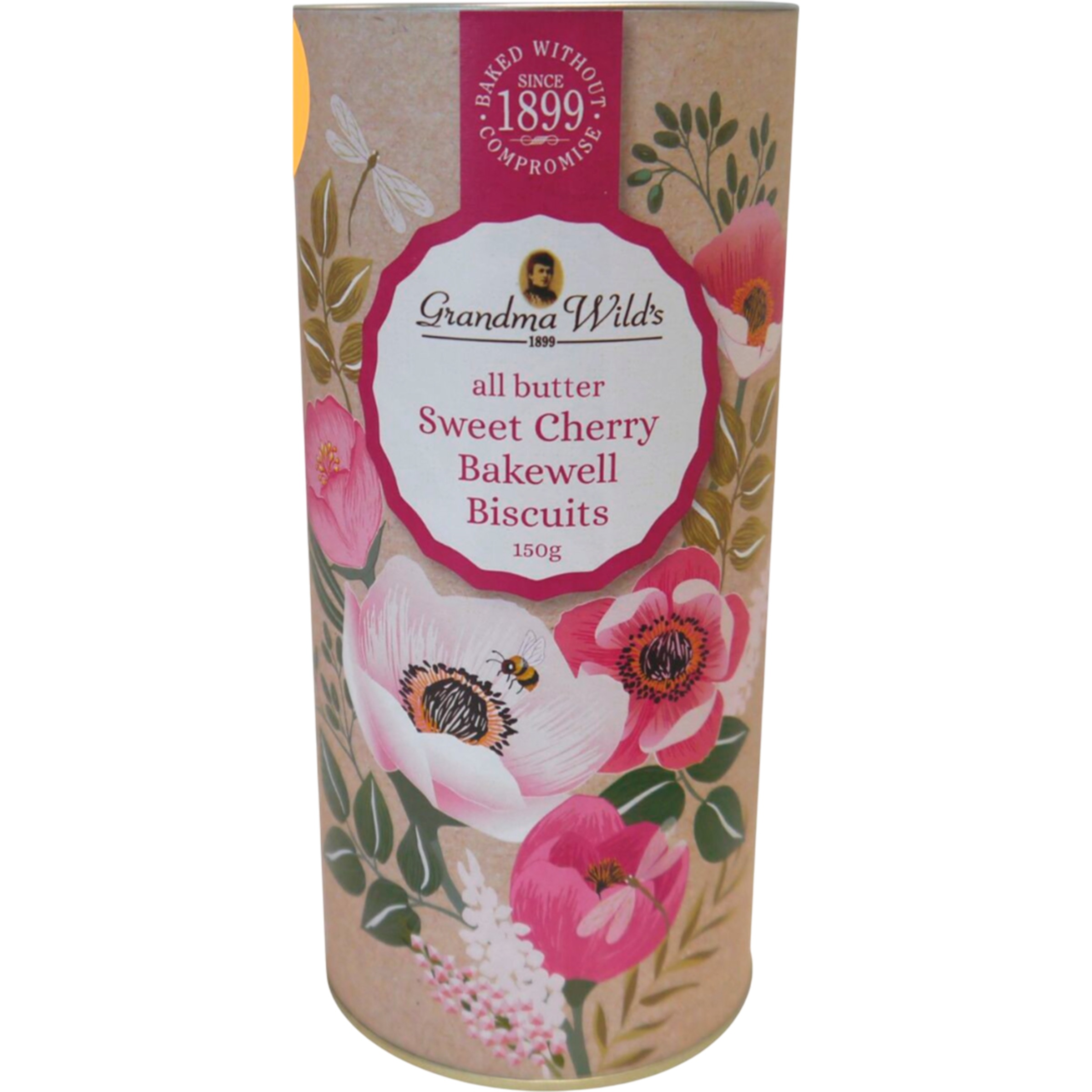 Biscoitos de Manteiga Doce de Cereja embalagem 150 g