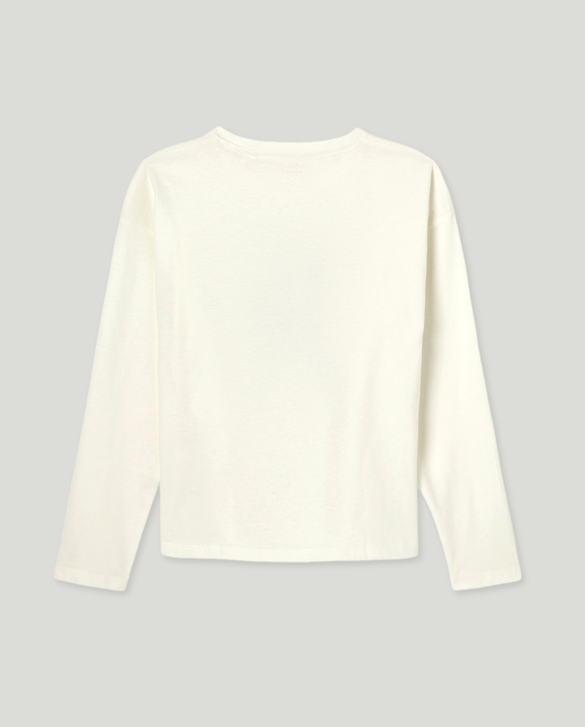 Camiseta niña solidaria Blanco roto-2