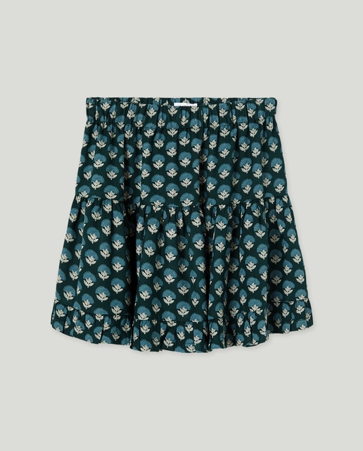 Imagen 0 de Falda niña viscosa volante