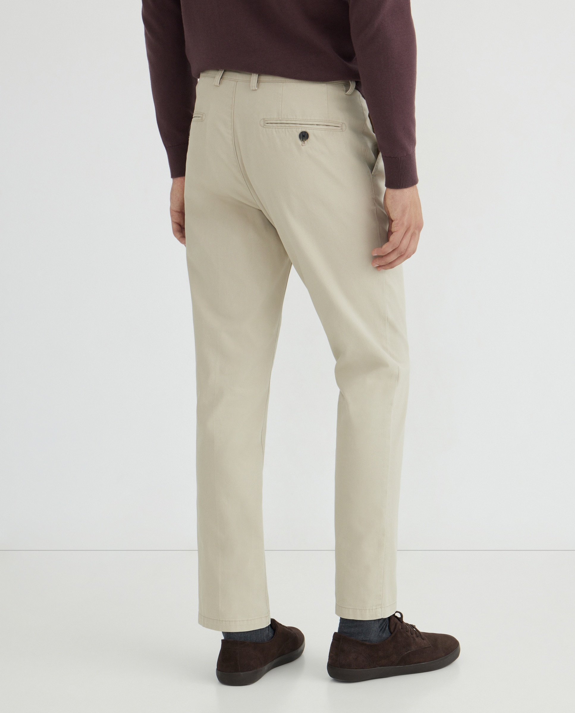 Pantalón hombre chino basico regular fit Beige-3