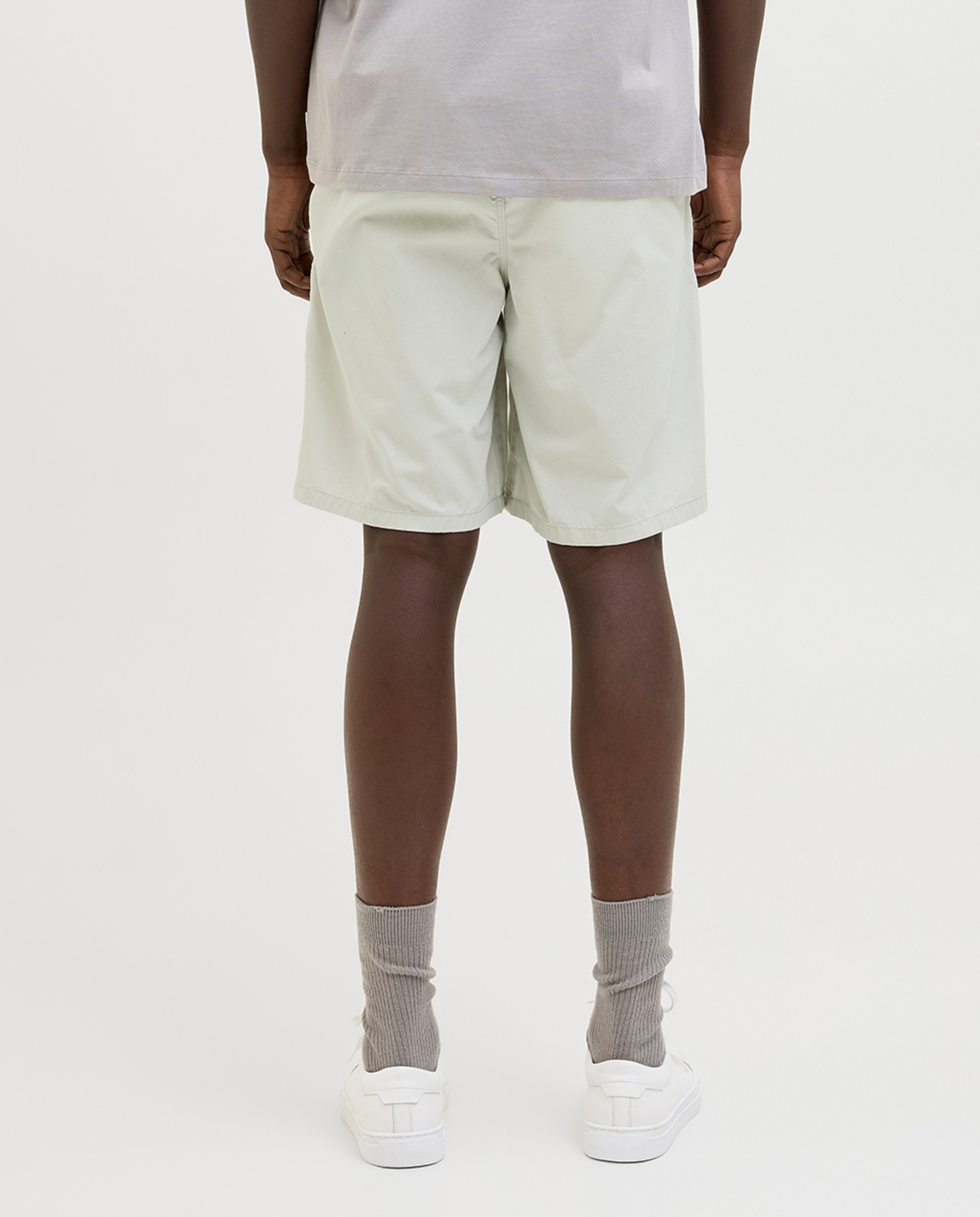 Bermudas Jogger Relaxed Fit Cinzento-3