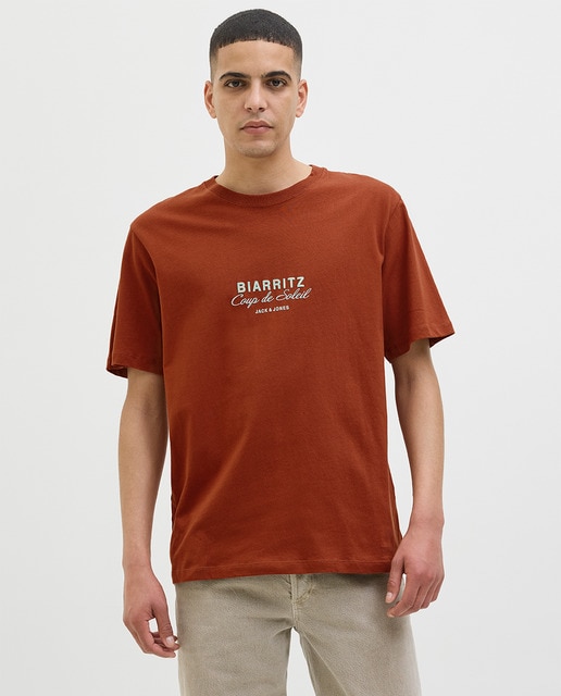 Camiseta de hombre manga corta con print frontal