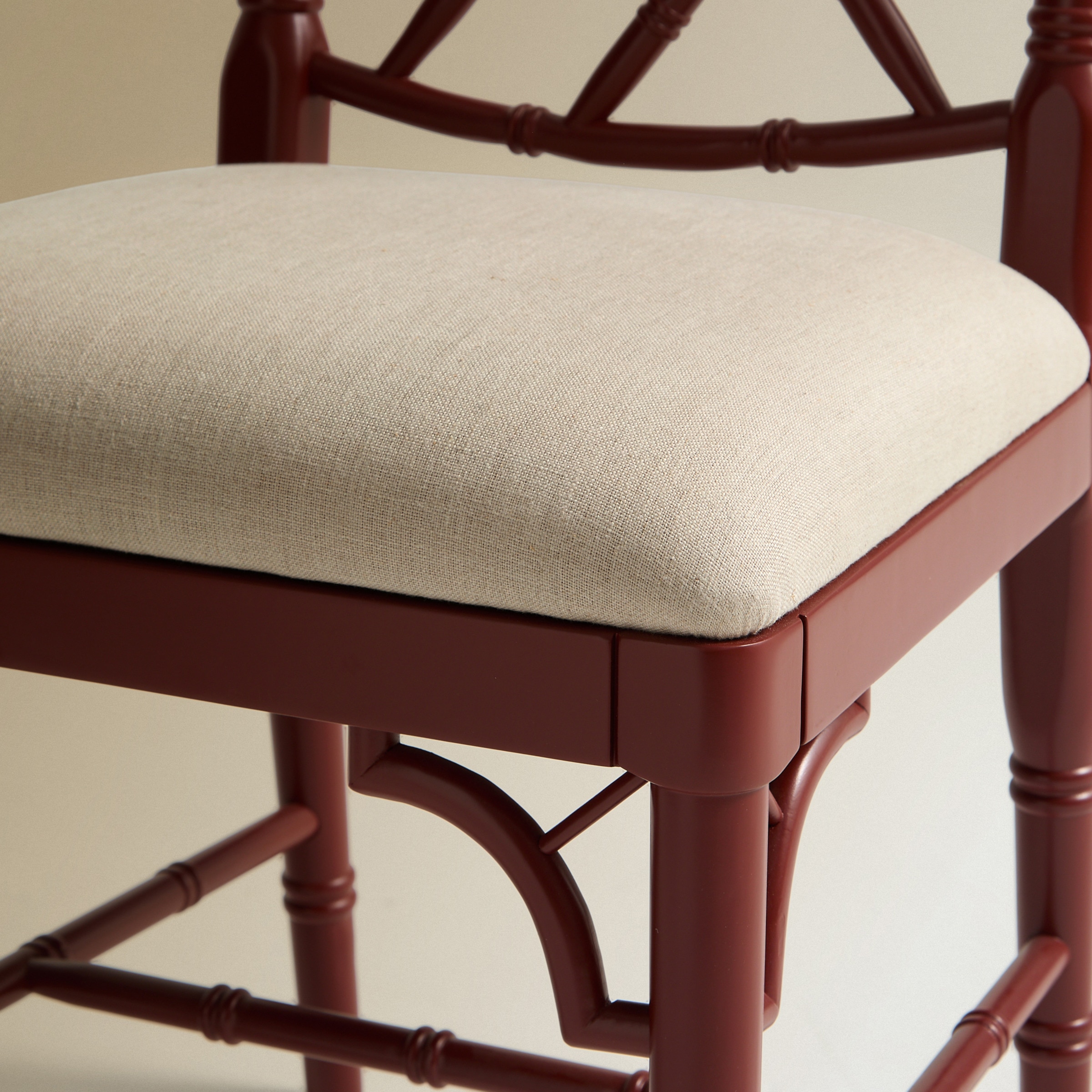 Cadeira de Carvalho Taipei Vermelho-6