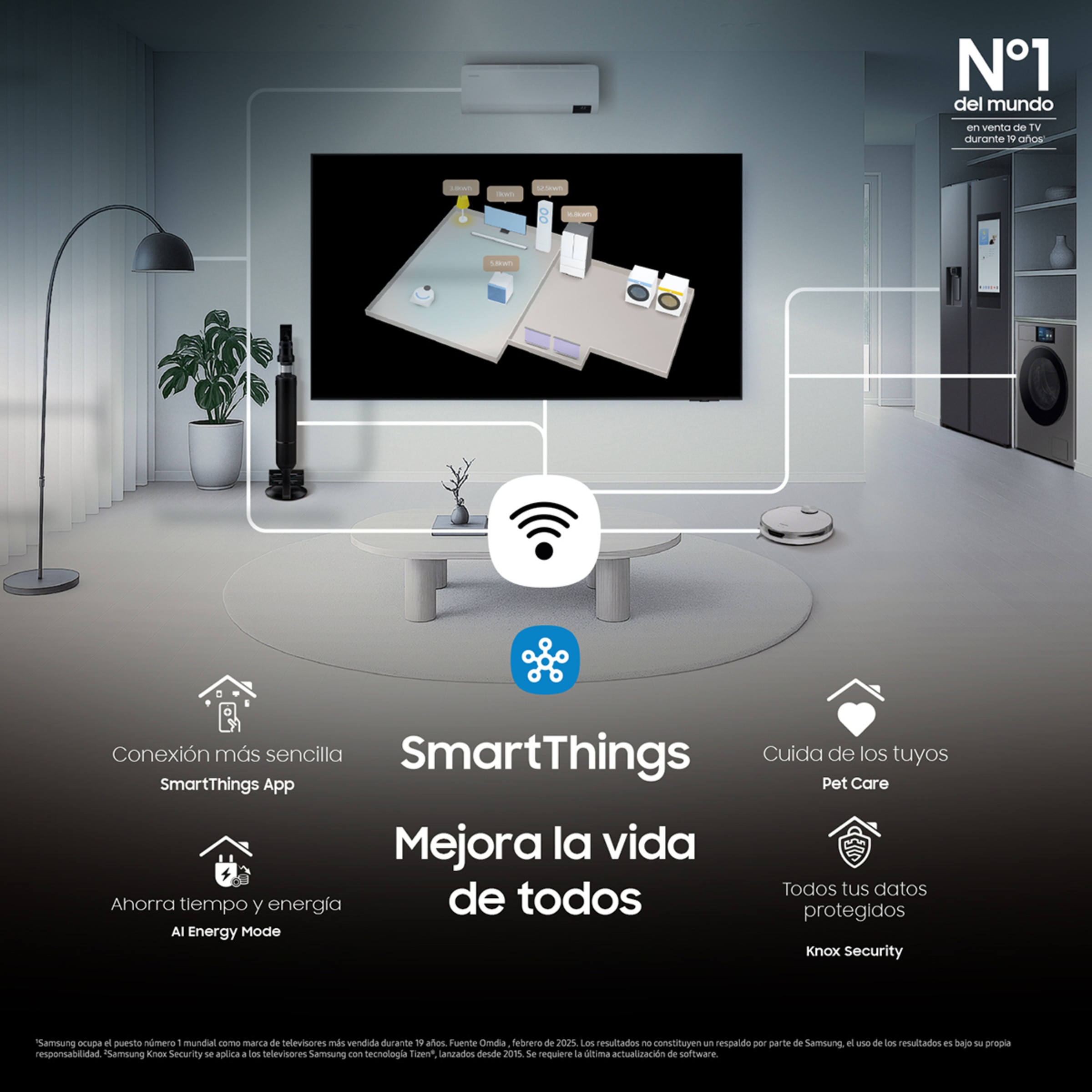 TV Neo QLED MiniLED 163cm (55") Samsung TQ55QN80FAUXXC 4K MiniLED Vision AI Smart TV Plata-7