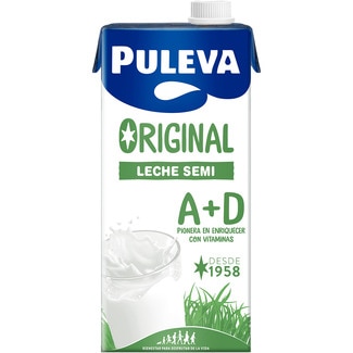 leche semidesnatada Original con vitamina A+D brik 1 l - Puleva