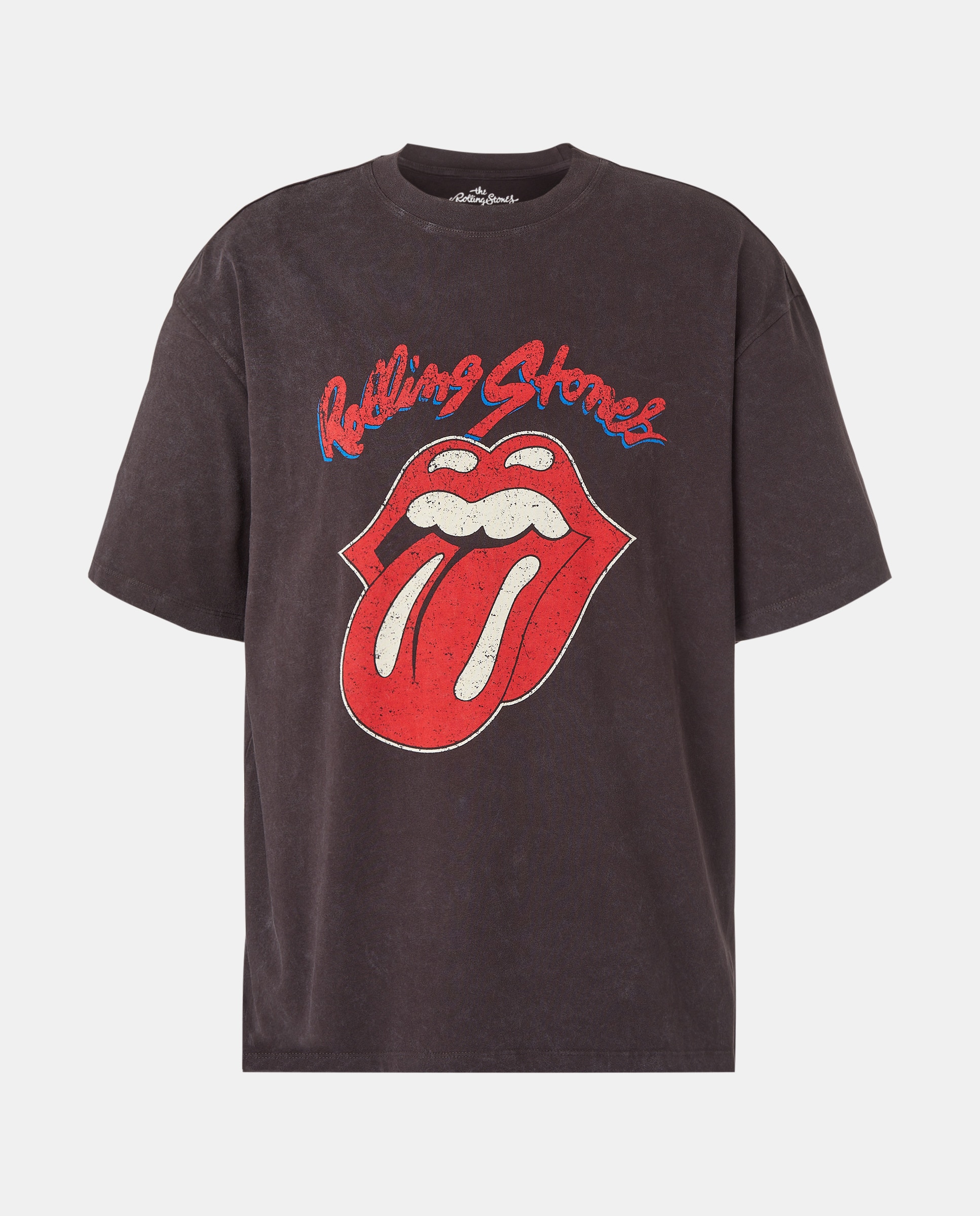 T-shirt de Manga Curta Música Rolling Stones Preto-4