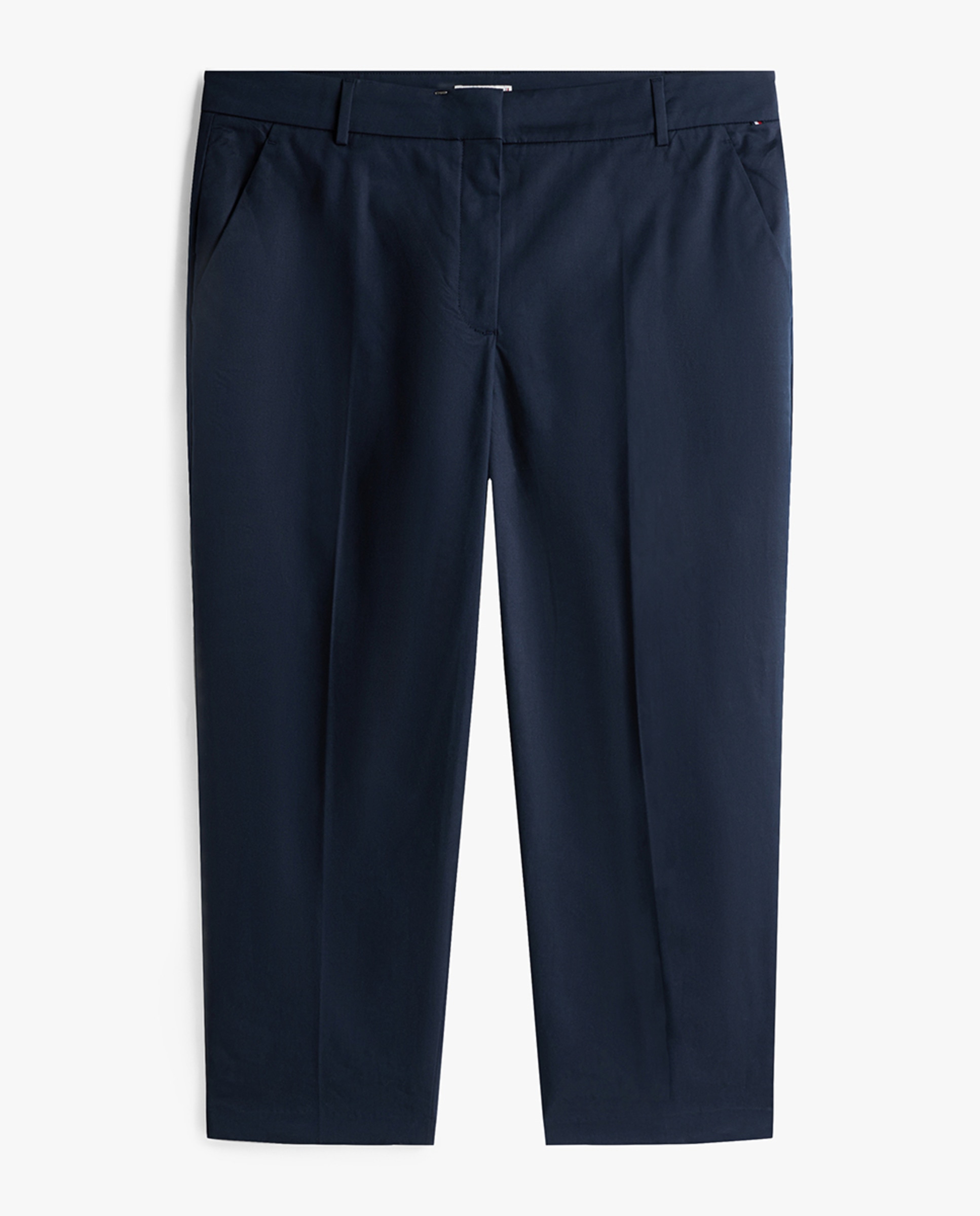 Calças Chino com Silhueta Slim Straight Azul-claro-5